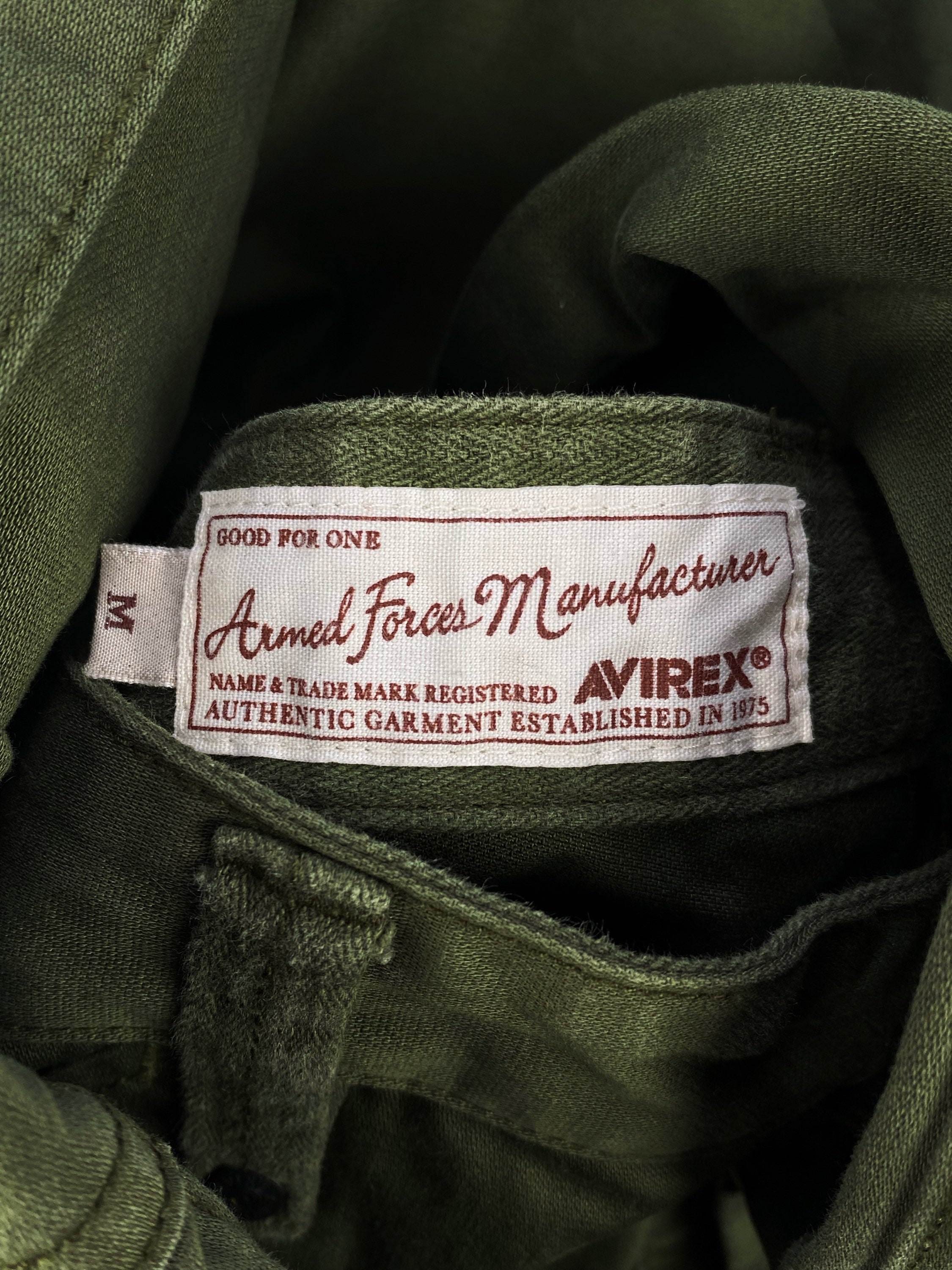 00s Avirex Olive Green Multi Pocket ‘MFD’ Cargo Pants