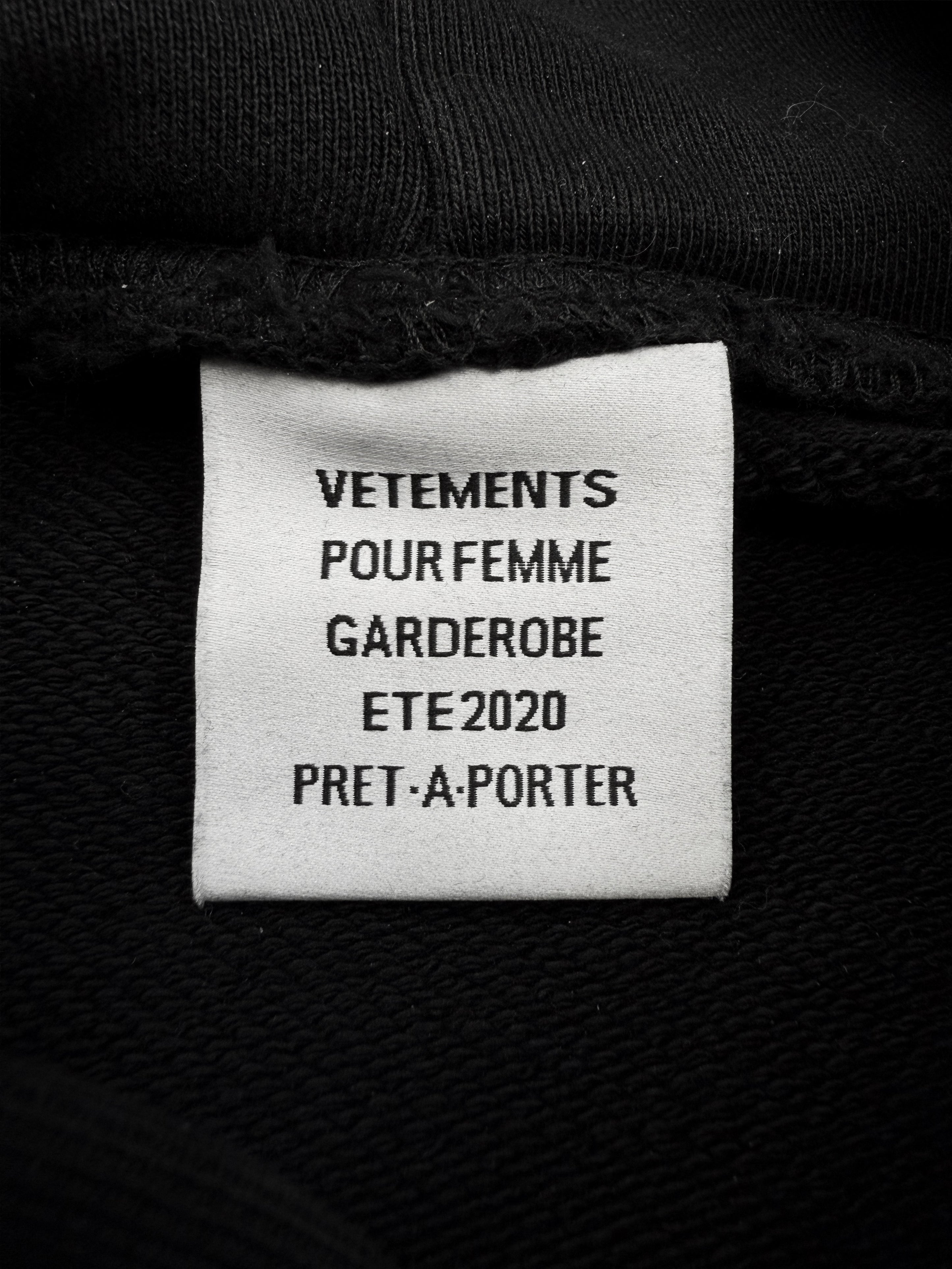 SS20 Vetements ‘Ecstasy’ Internet Explorer Black Hoodie