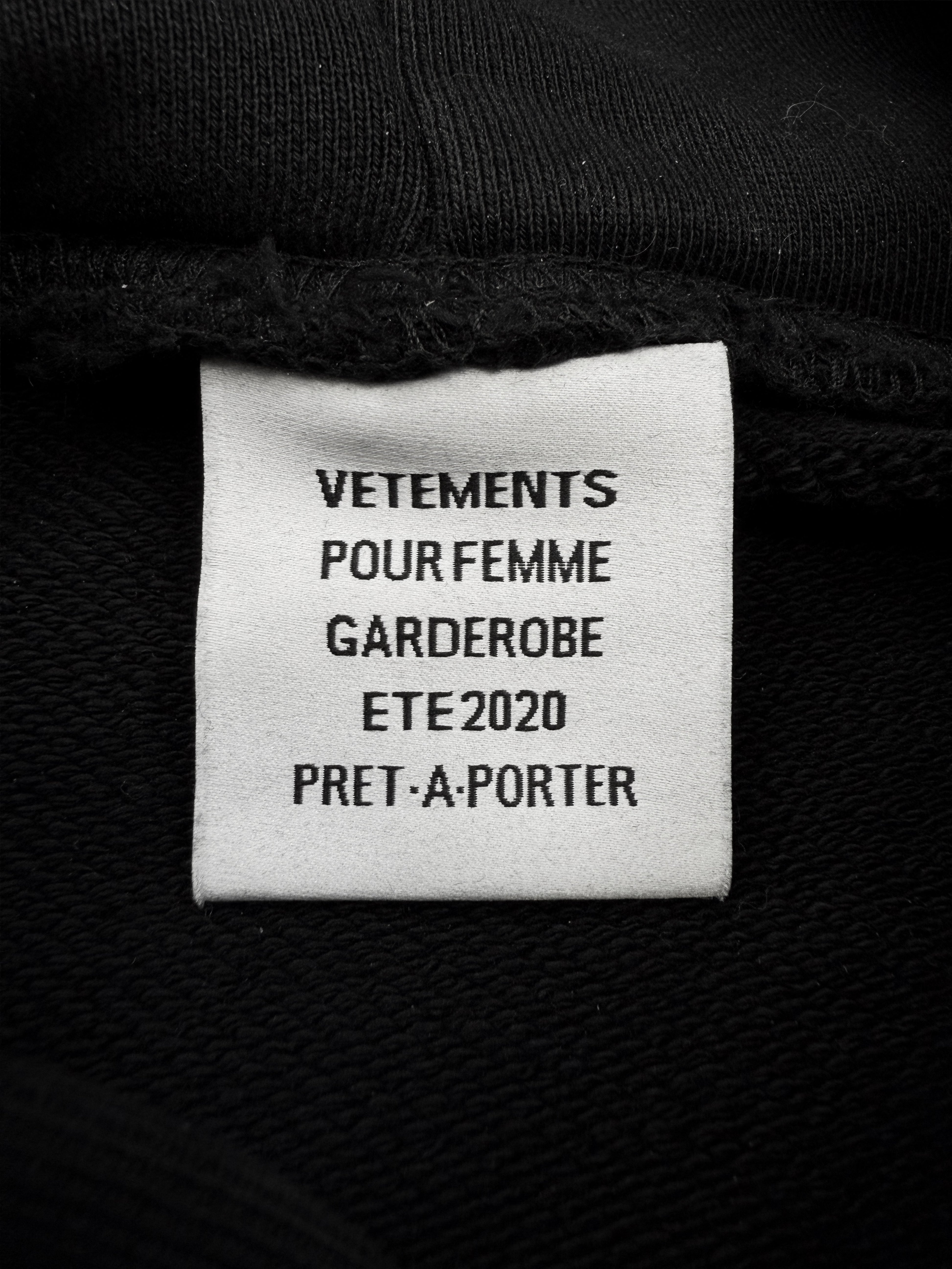 SS20 Vetements ‘Ecstasy’ Internet Explorer Black Hoodie