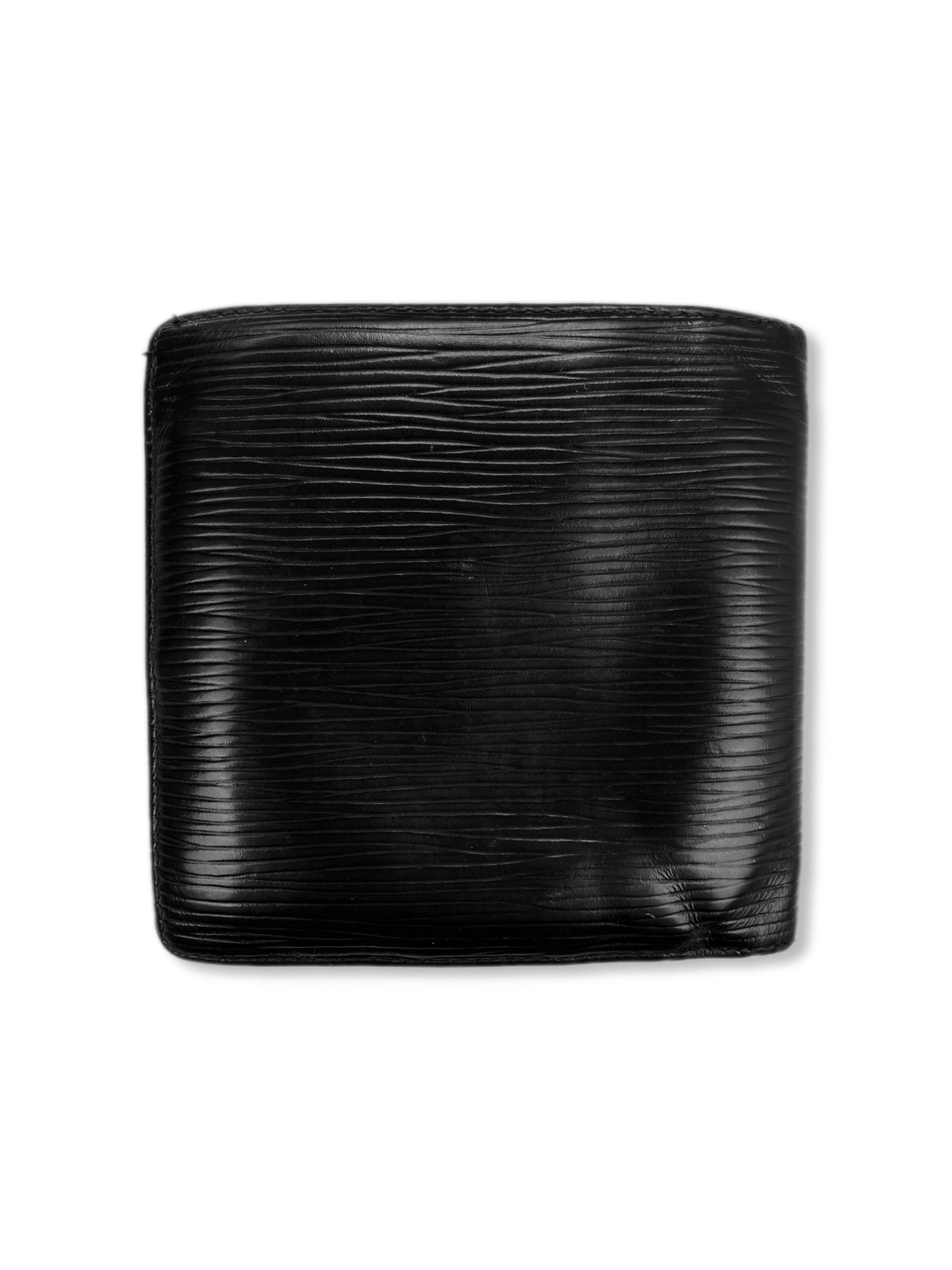 Louis Vuitton Black Epi Embossed Bifold Wallet