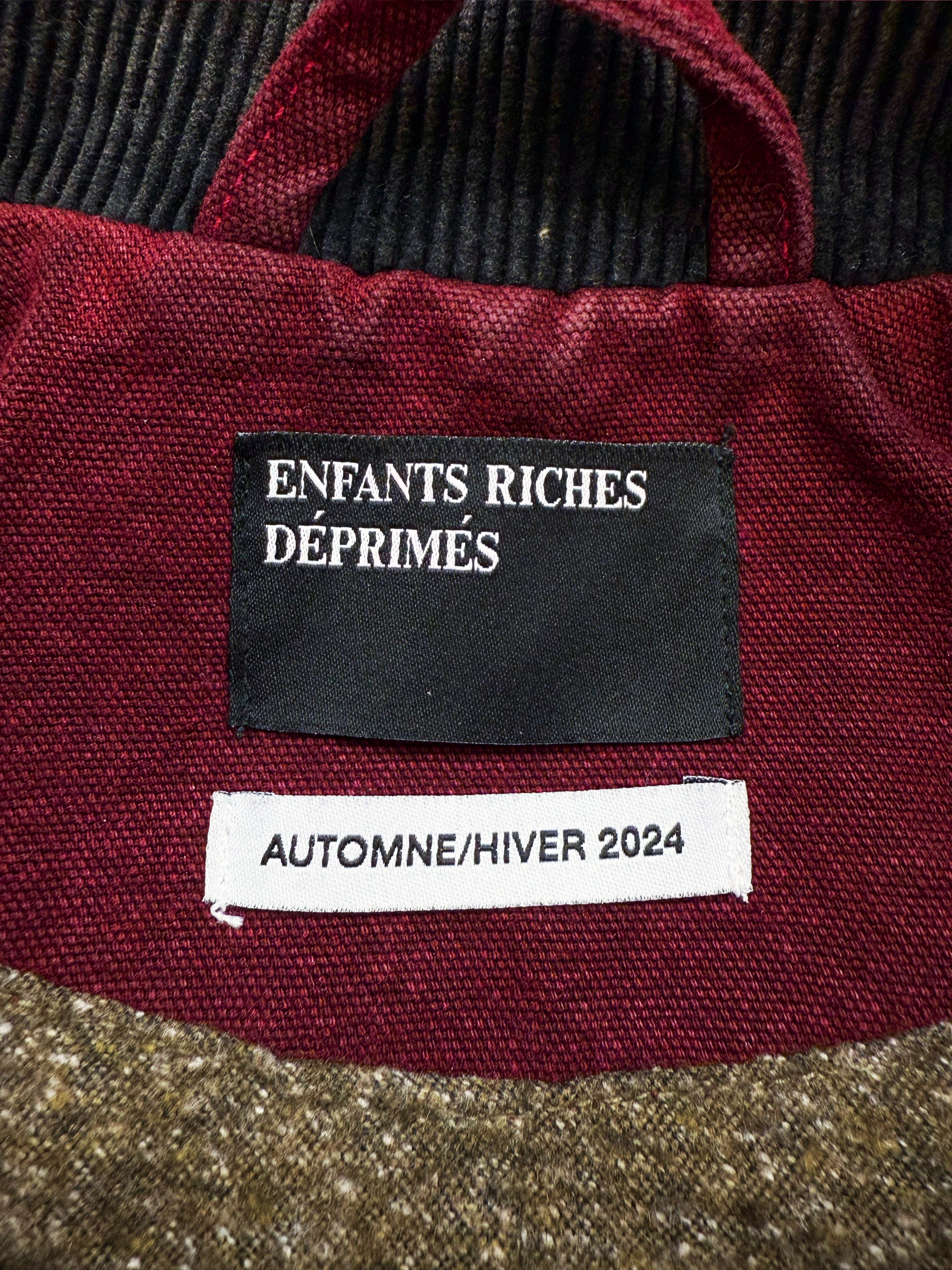 AW24 Enfants Riches Deprimes ‘Faces’ Blanket Lined Work Jacket