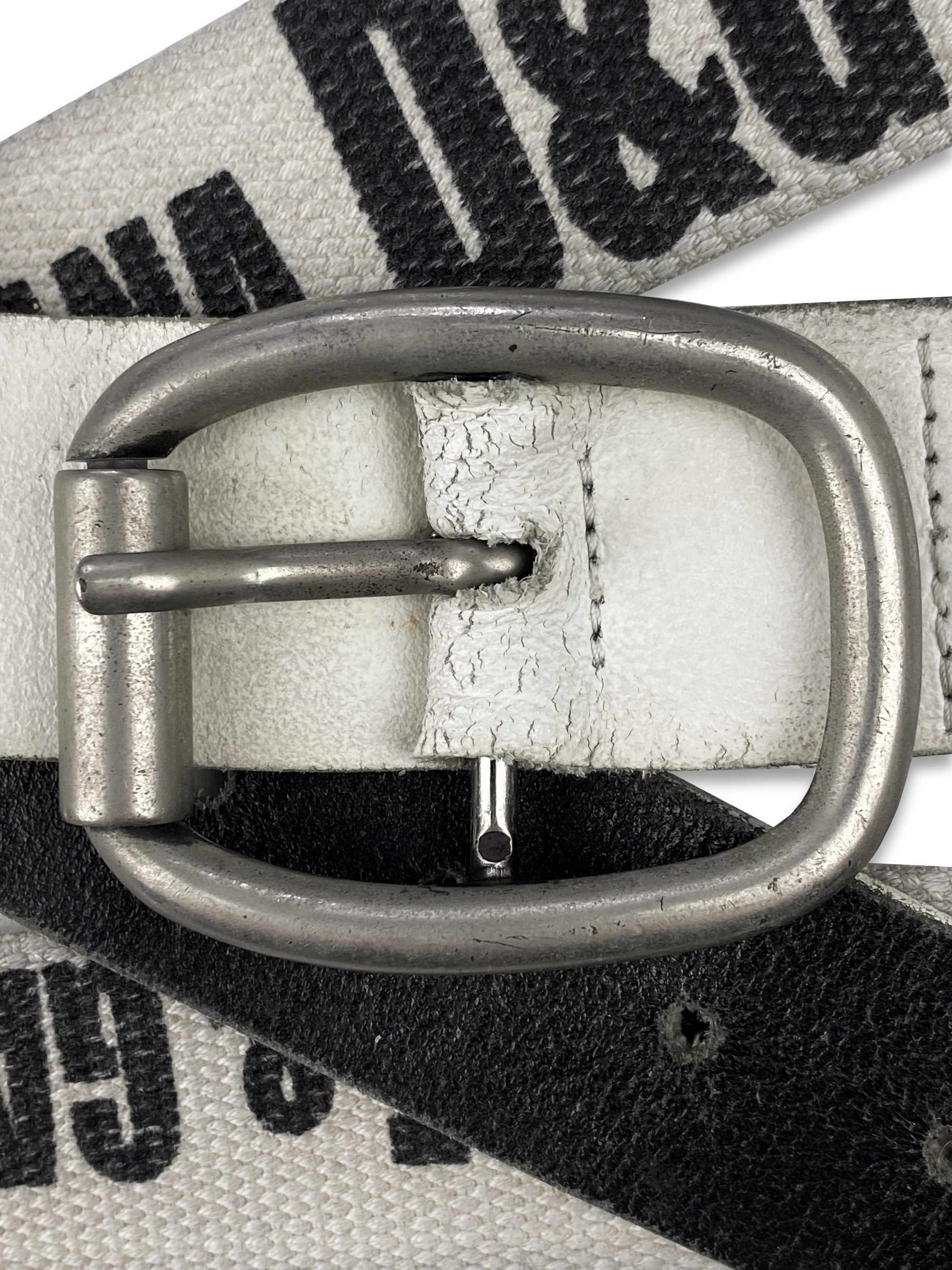 00s Dolce & Gabbana Double Layered Multi Clasp Monogram Belt