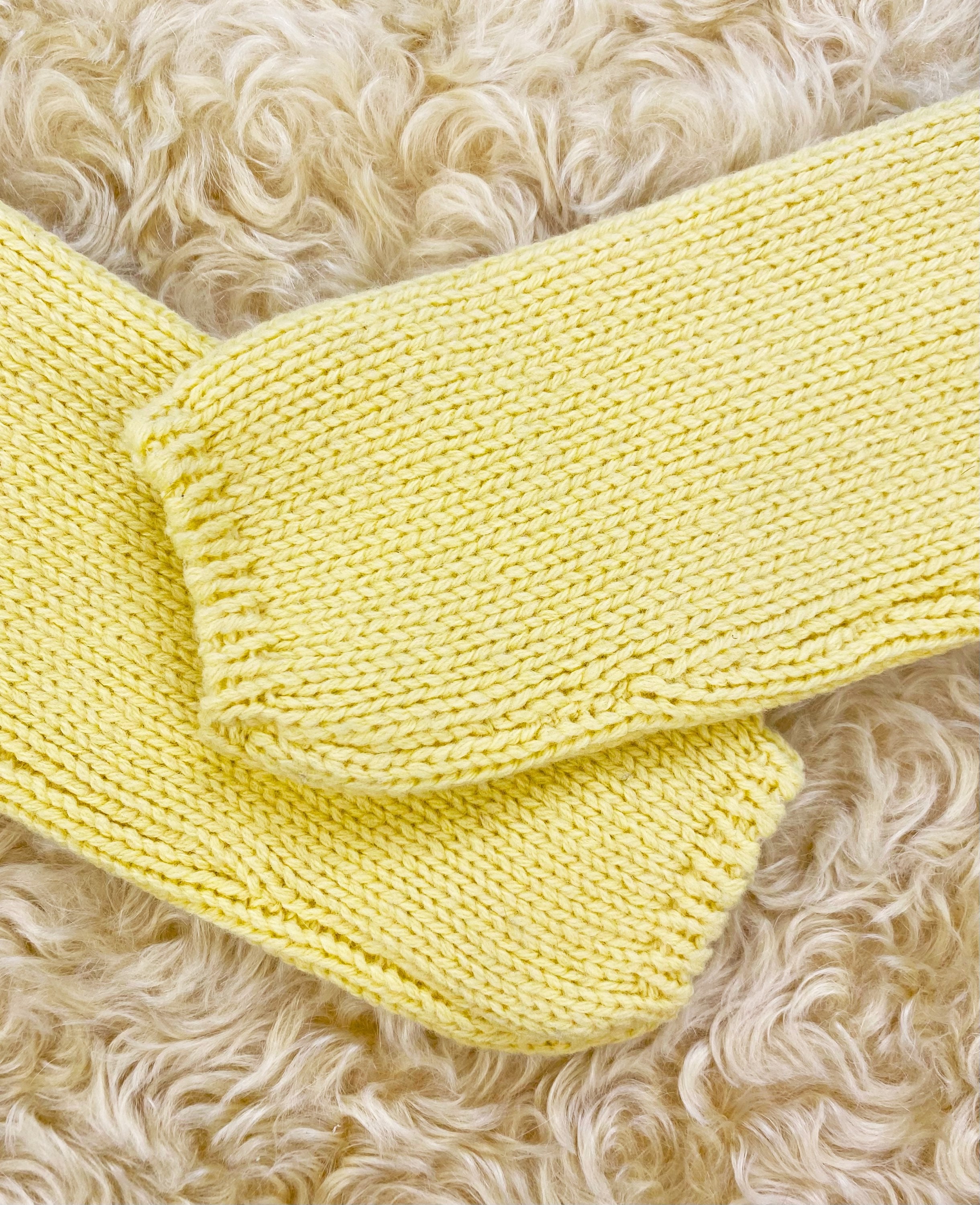 AW07 Prada Faux Fur Yellow Mohair Knitted Sweater