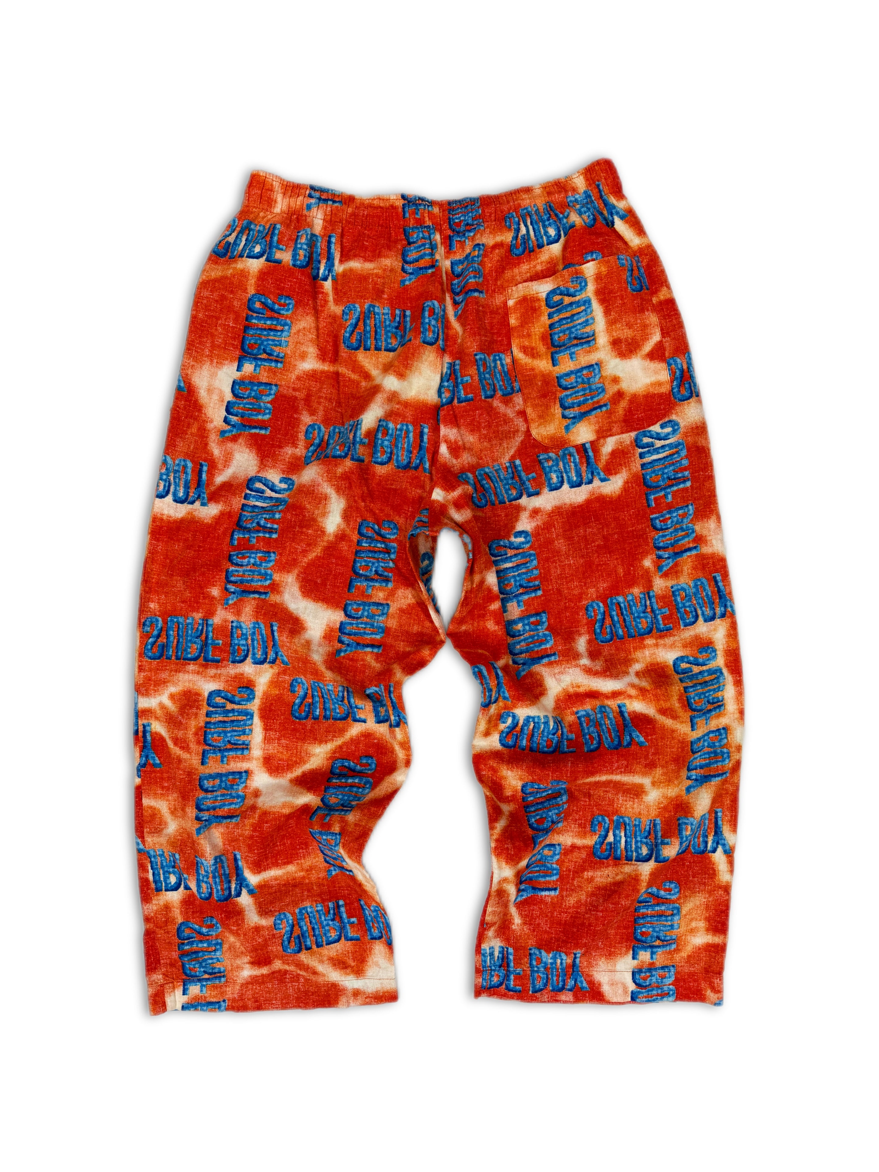 SS97 Raf Simons ‘Surf Boy’ 3/4 Length Graphic Pants