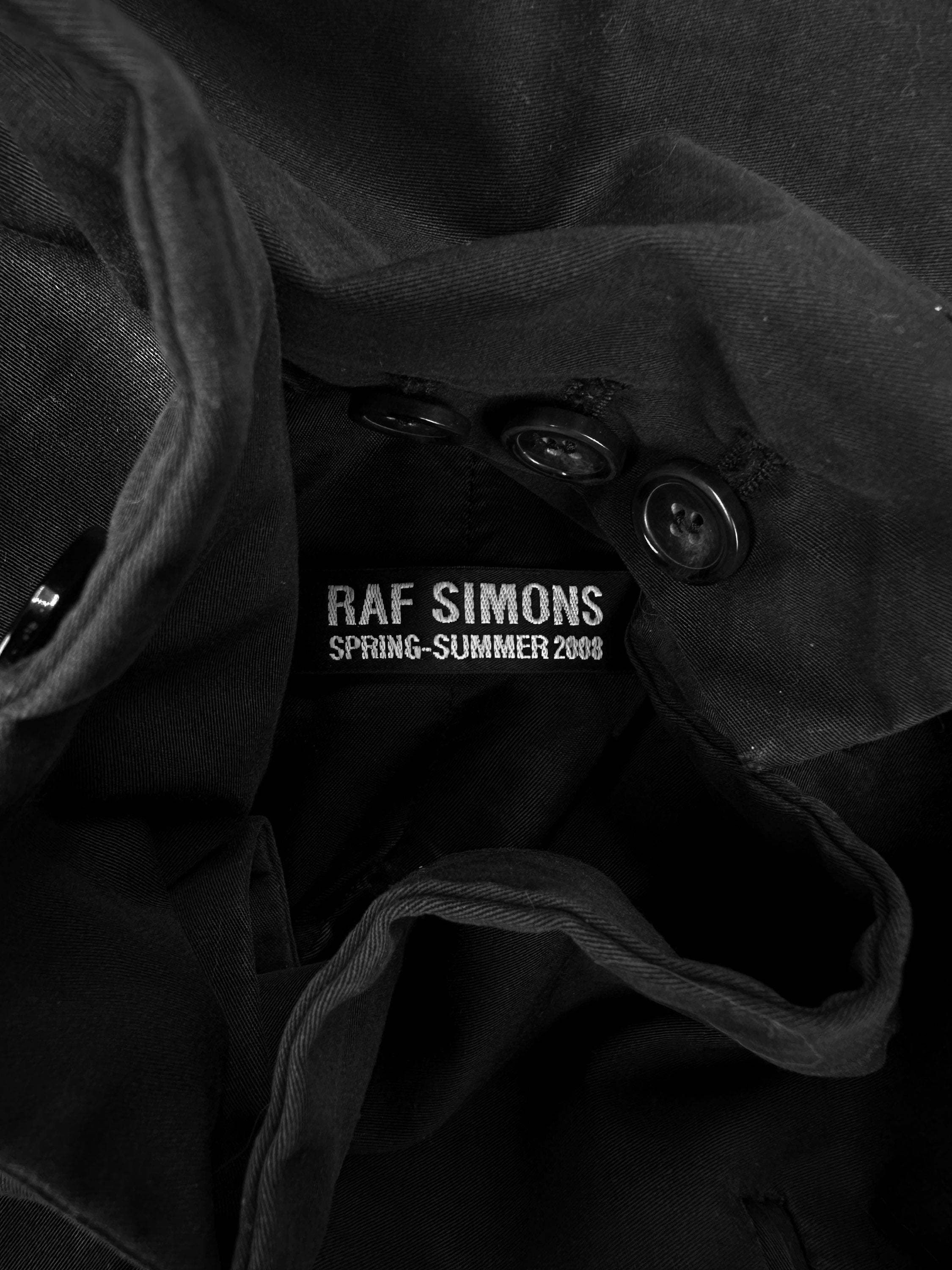 SS08 Raf Simons ‘Bungee Cord’ Black Blazer Jacket