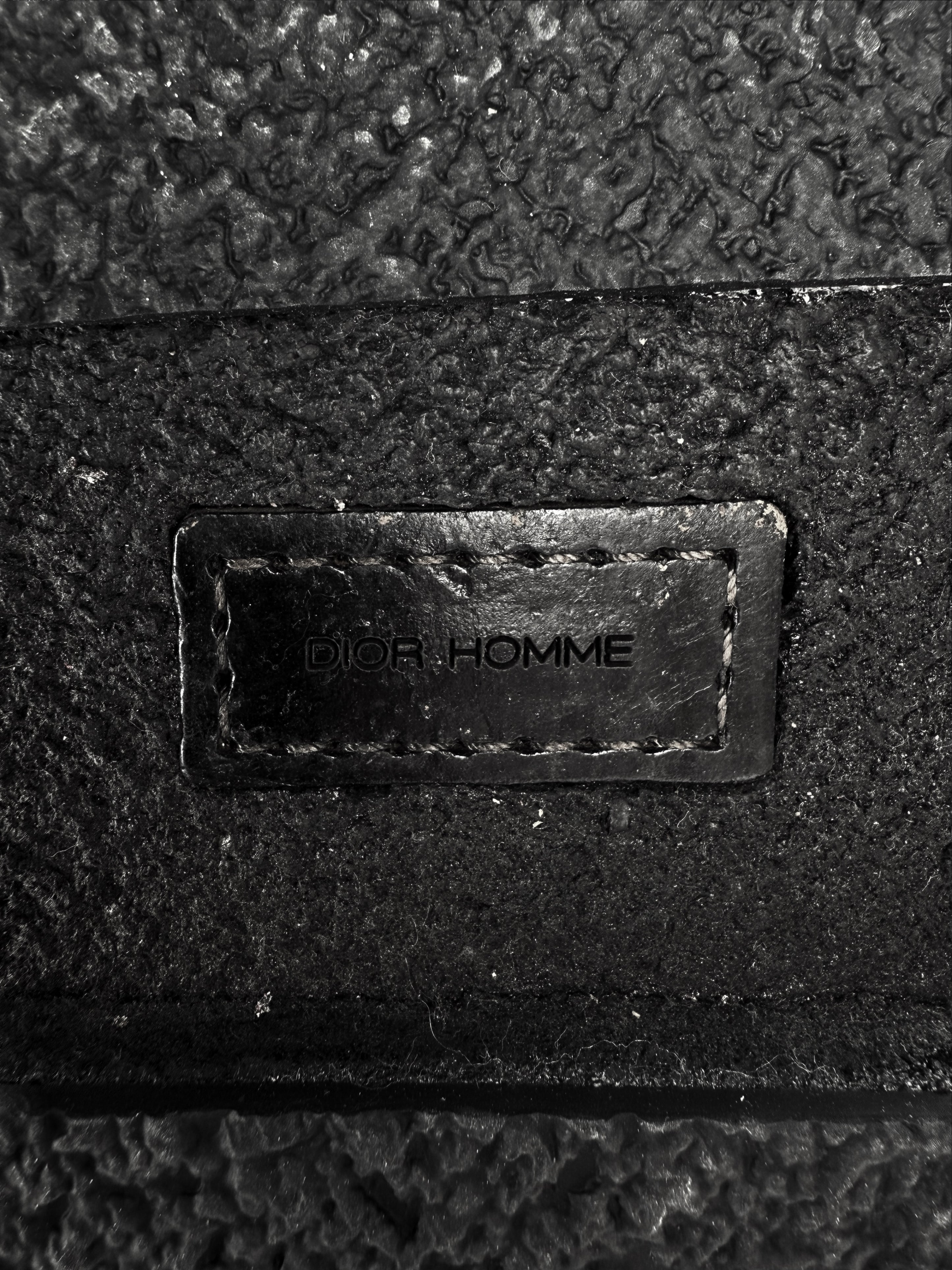 AW07 Dior Homme ‘Navigate’ Black Leather Combat Boots