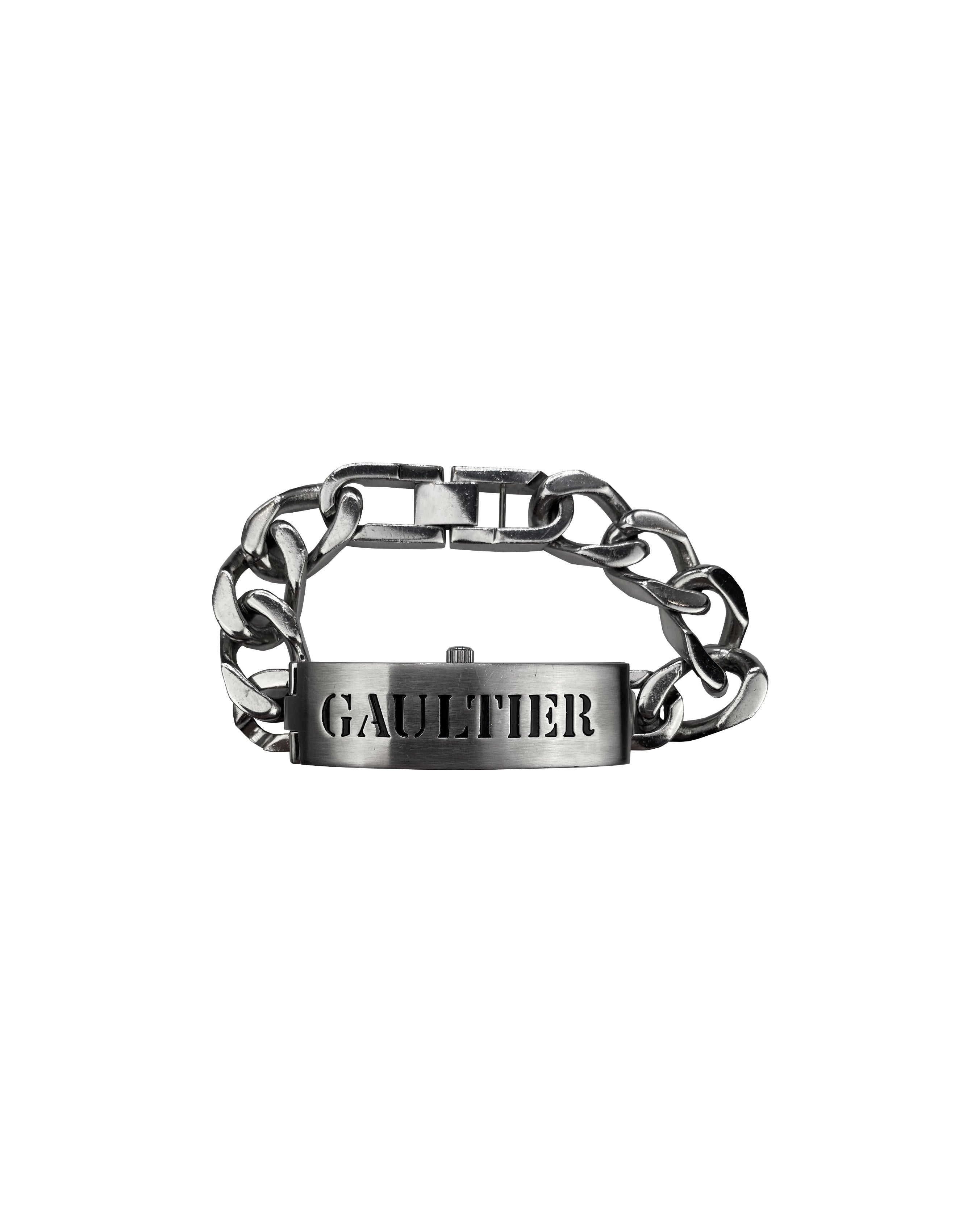 Jean Paul Gaultier Hinged Cuban Link Watch