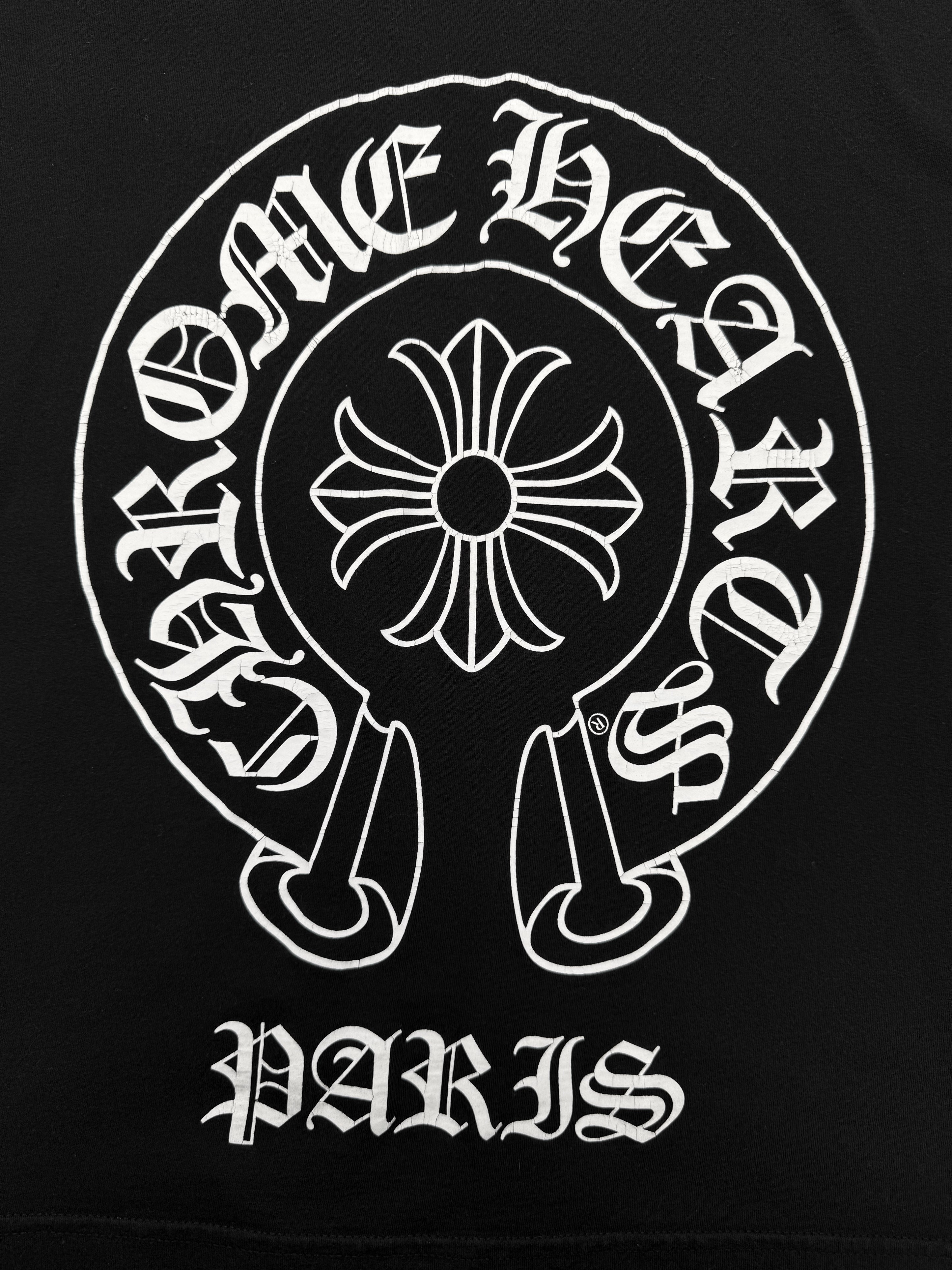 Chrome Hearts Horse Shoe Logo Fleur Sleeve Long Sleeve