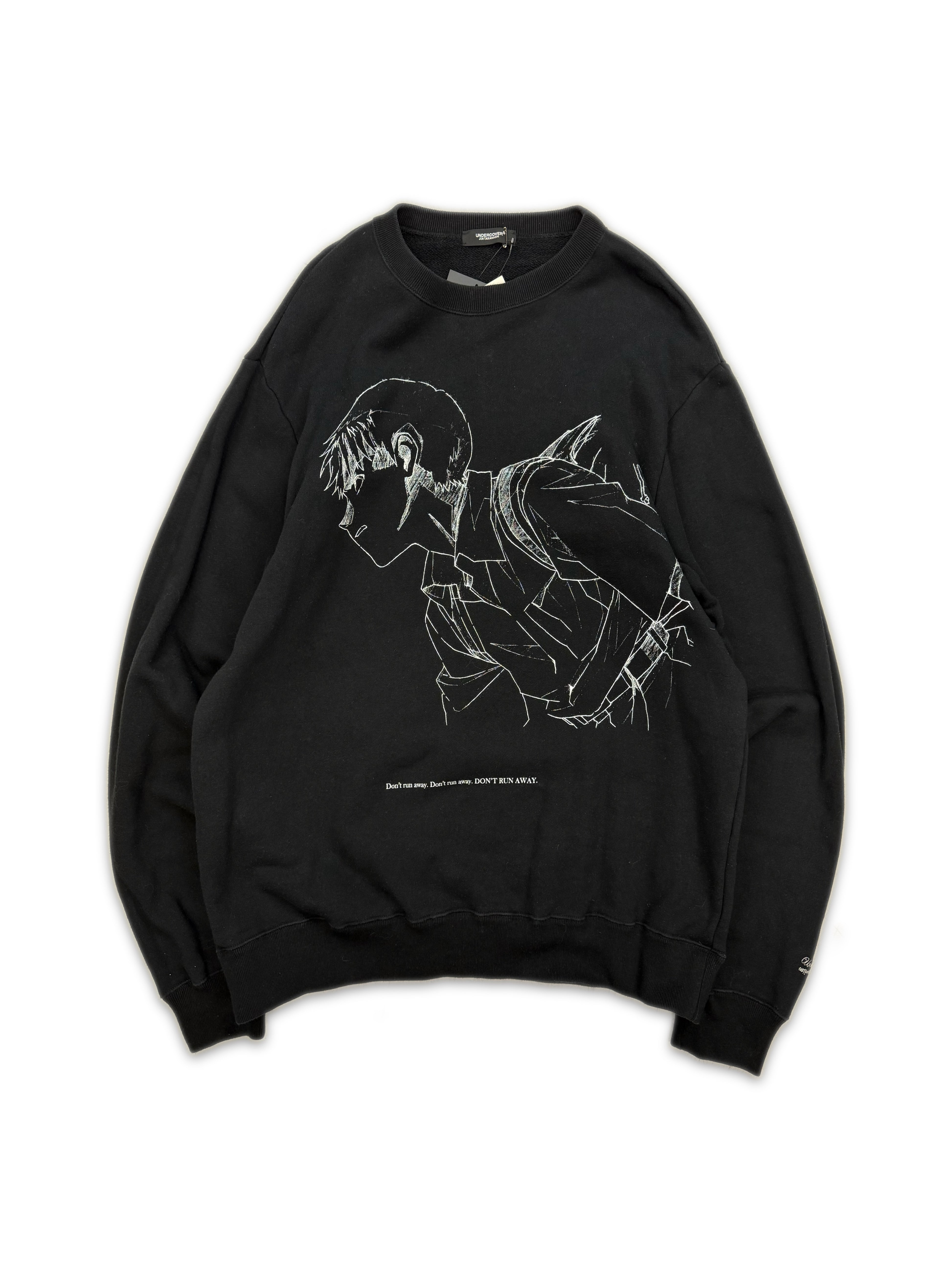 AW21 Undercover x Evangelion ‘Shinji Ikari’ Black Graphic Crewneck