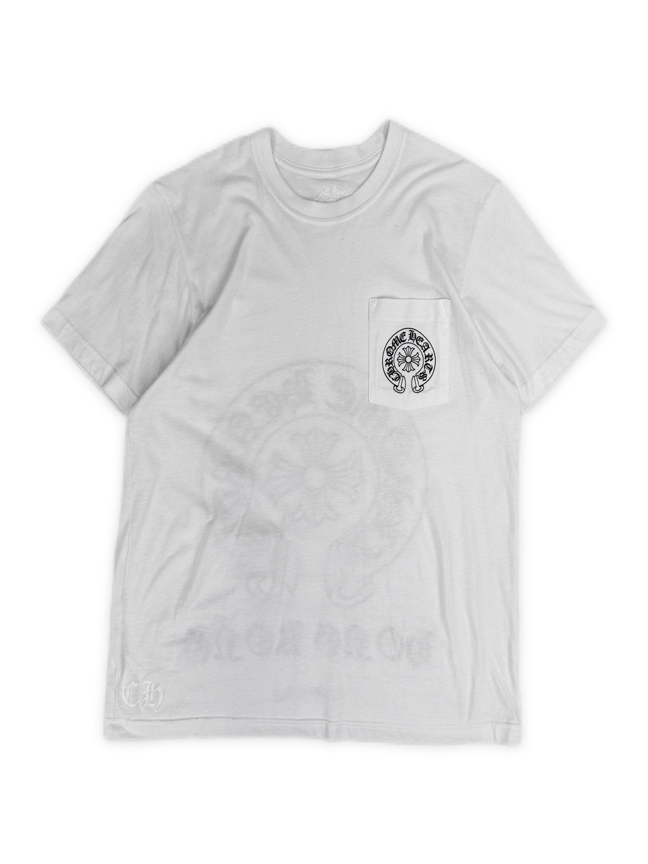 Chrome Hearts ‘Horseshoe’ Logo Hong Kong Exclusive White T-Shirt