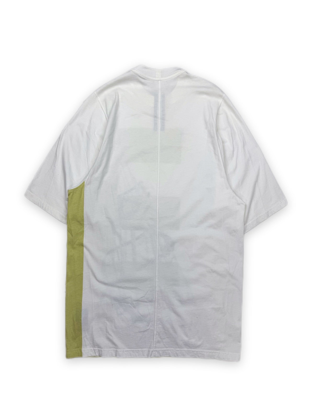 SS19 Rick Owens Patchwork Two Tone White T-Shirt