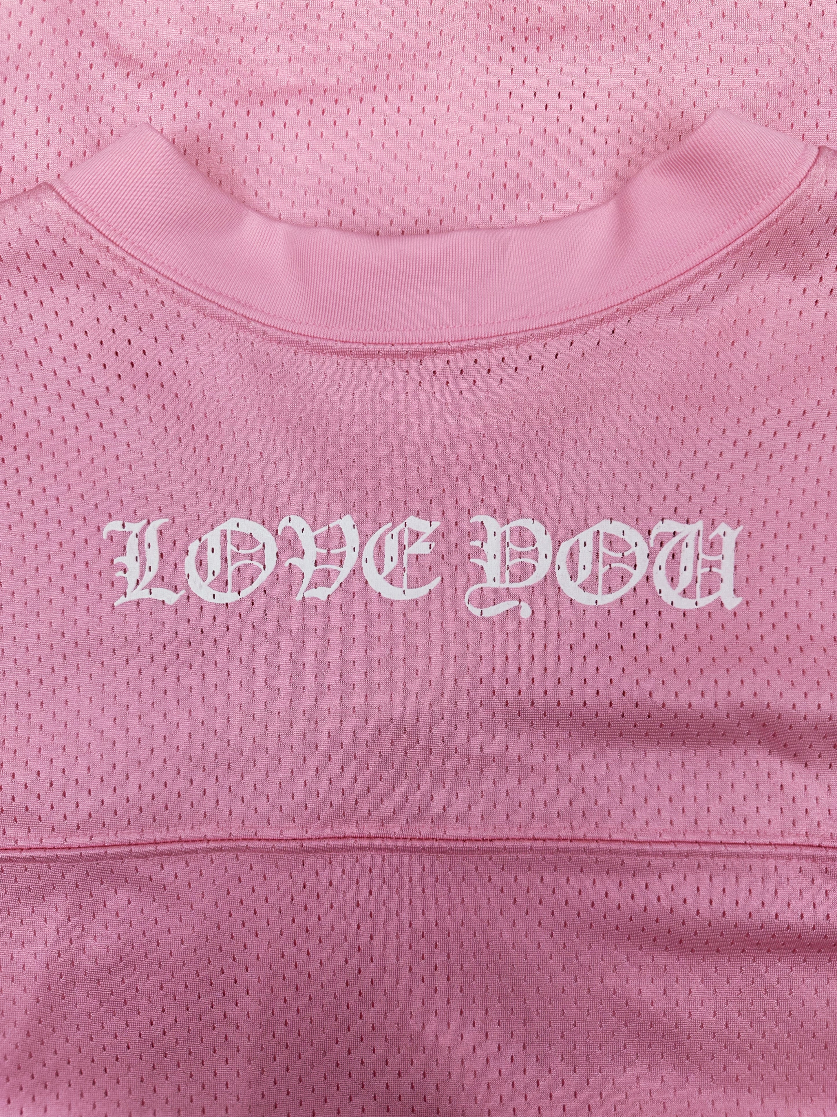 Chrome Hearts ‘Love You’ Baby Pink Fleur Sleeve Jersey