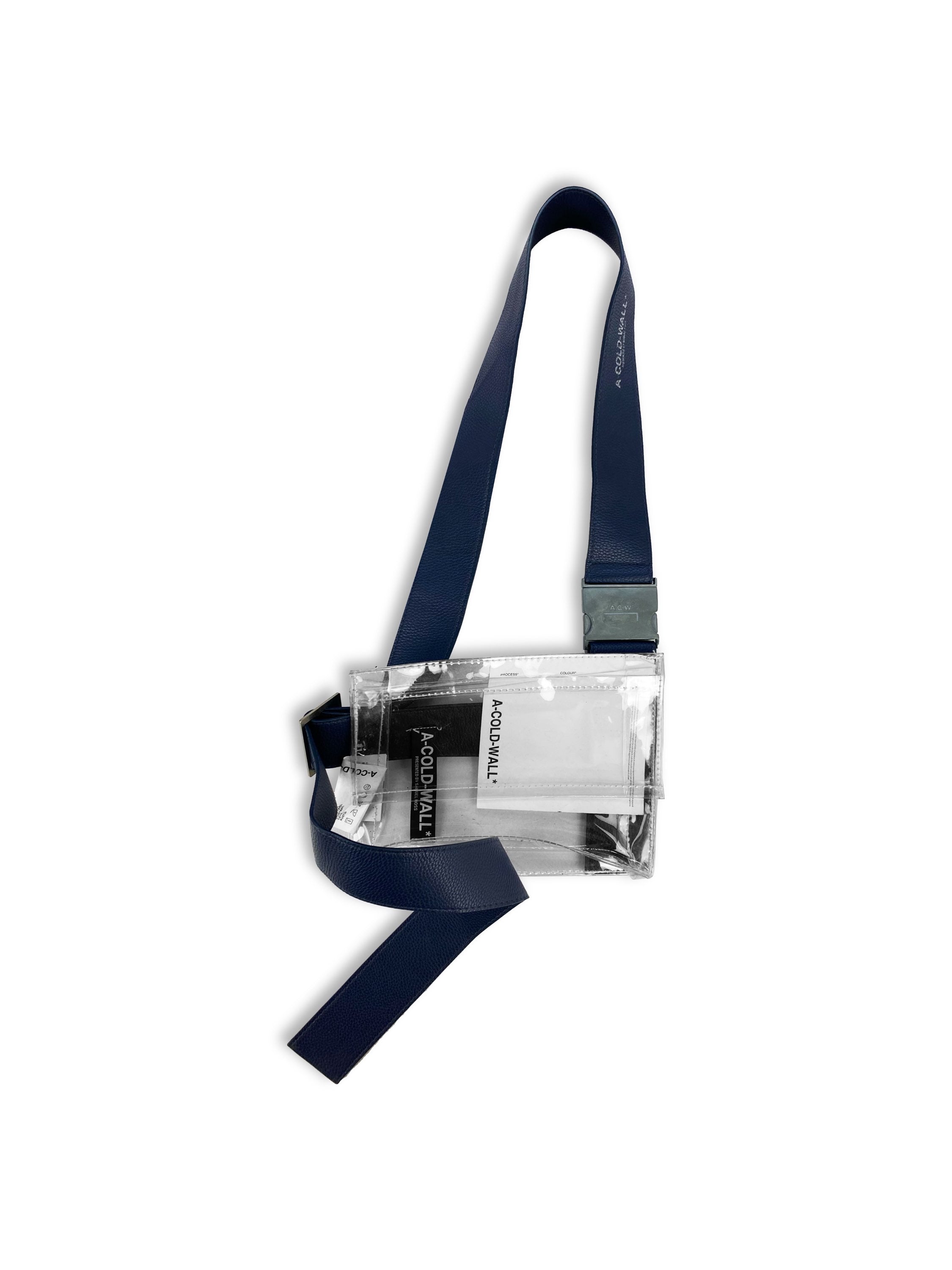 A Cold Wall PVC Leather Transparent Sling Holster Bag
