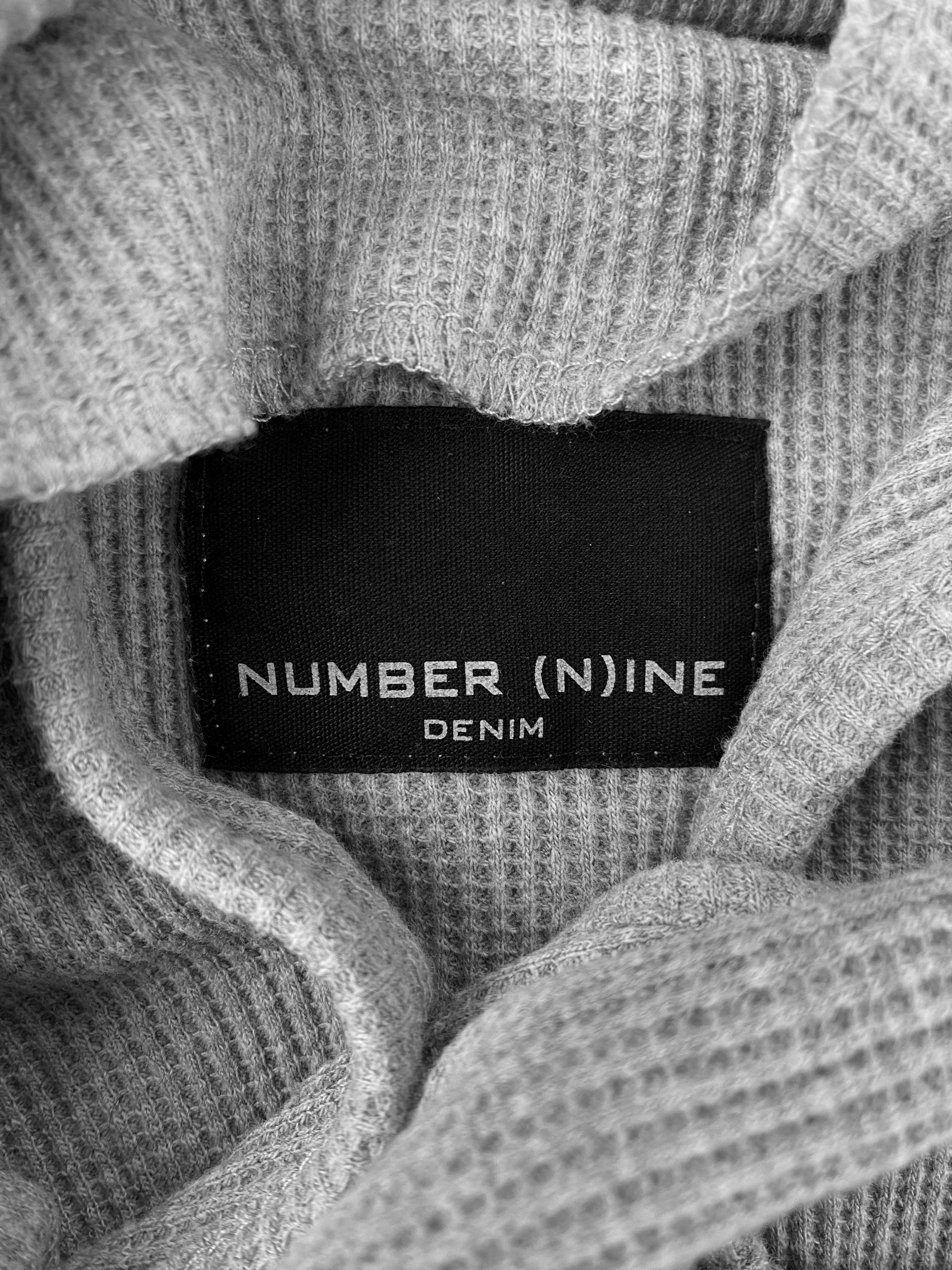Number (N)ine Thermal Ribbed Heather Grey Tank-top