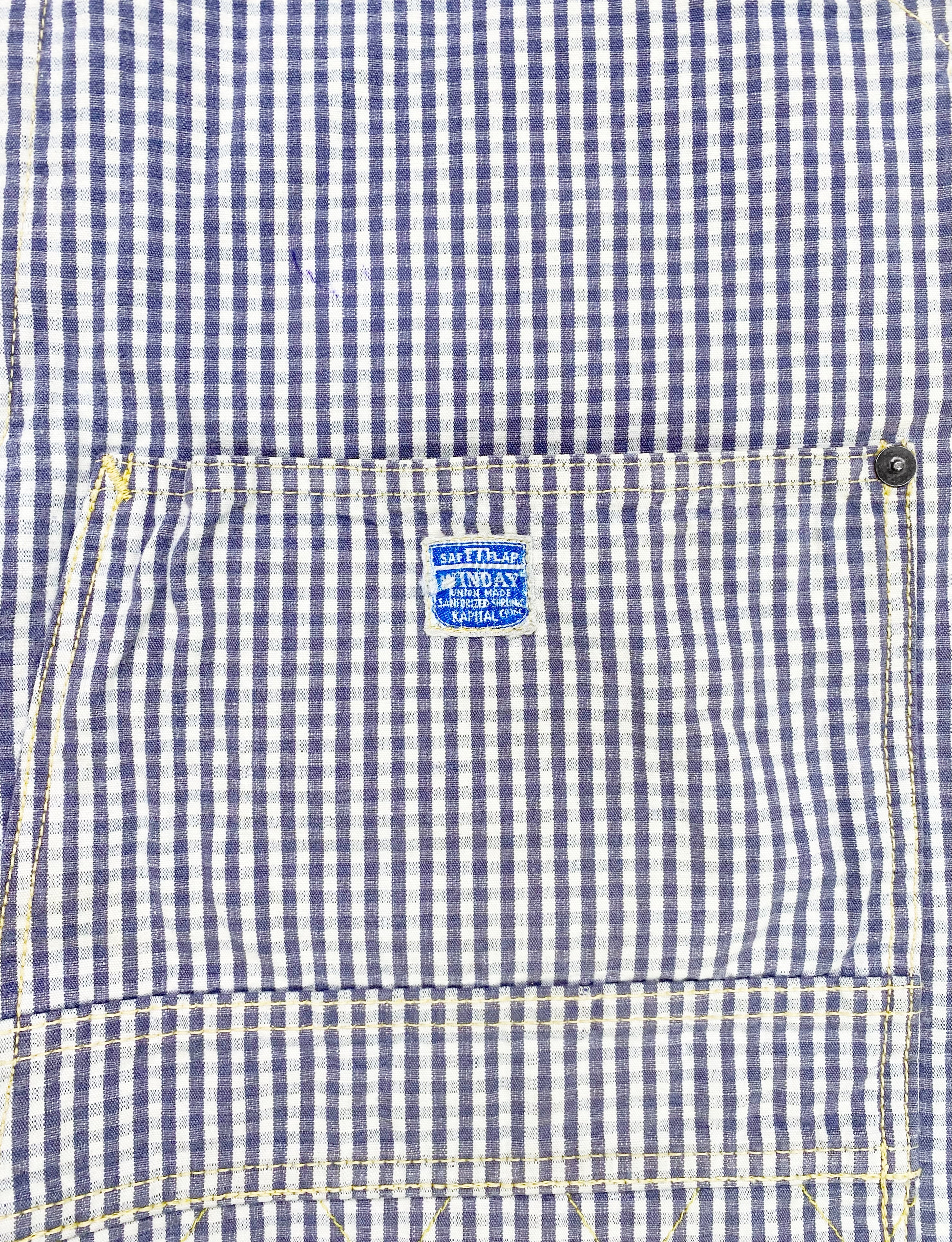 Kapital Carpenter Double Knee Checkered Back Buckle Pants
