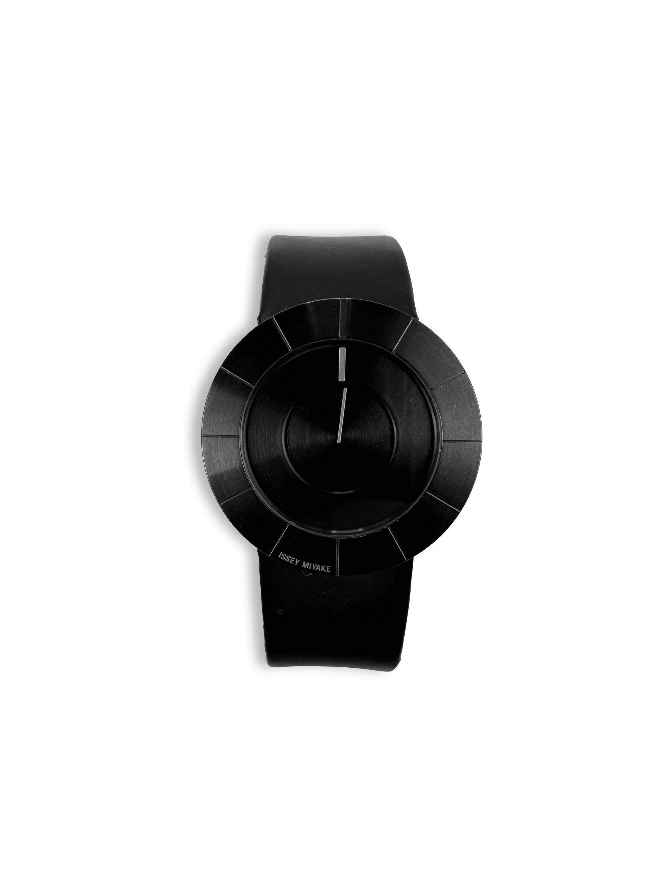 90s Issey Miyake TO SILAN001 Minimal Jet Black Watch
