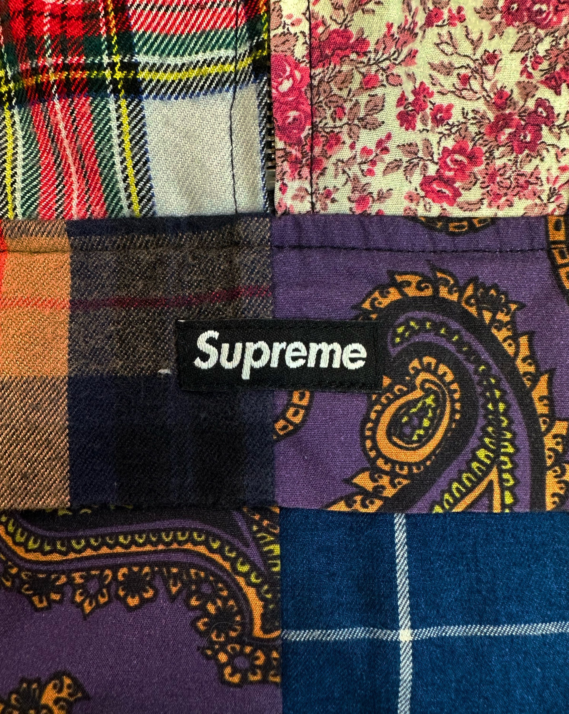 AW16 Supreme ‘Patchwork’ Embroidered Box Logo Anorak Jacket
