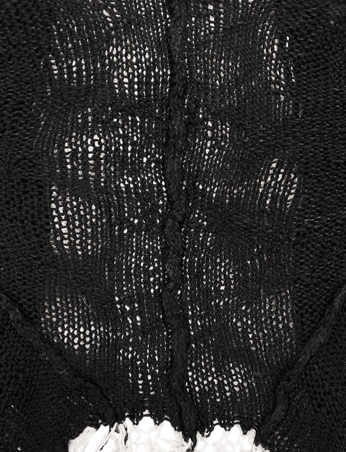 Ann Demeulemeester Loose Knit Two Tone Kimono