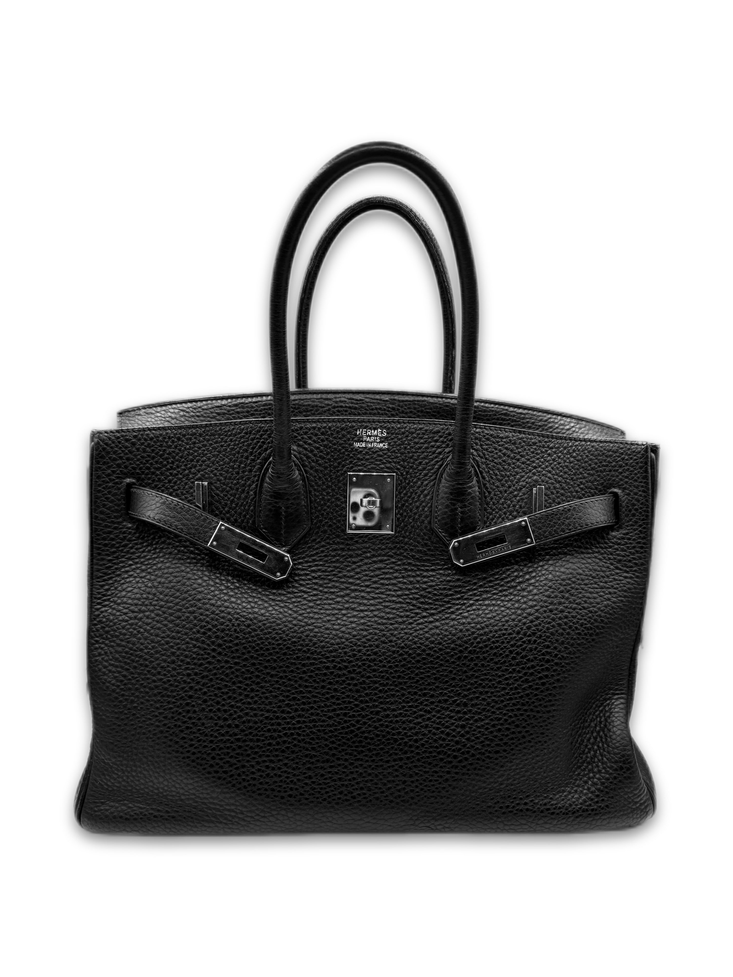 2005 Hermès Birkin 35 Noir Togo Leather Palladium Handbag
