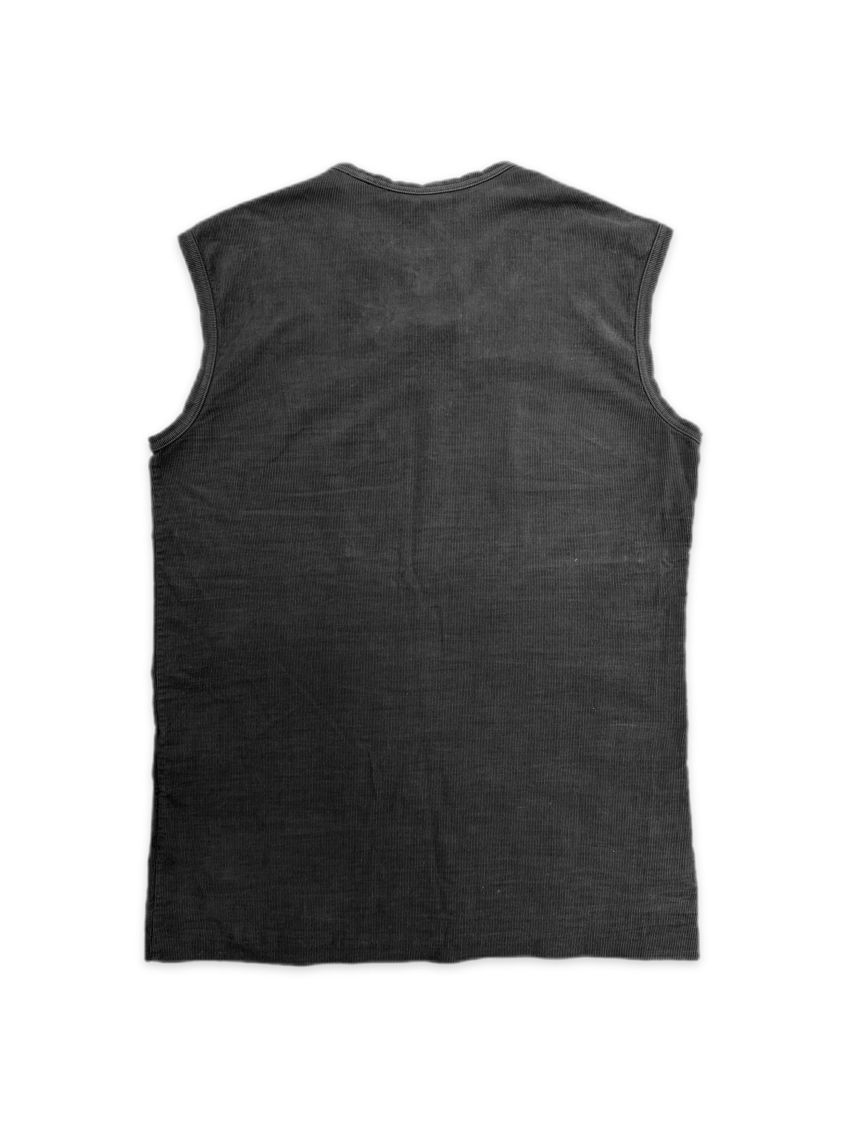 AW00 Carol Christian Poell Corduroy Ribbed Sleeveless Tank Top