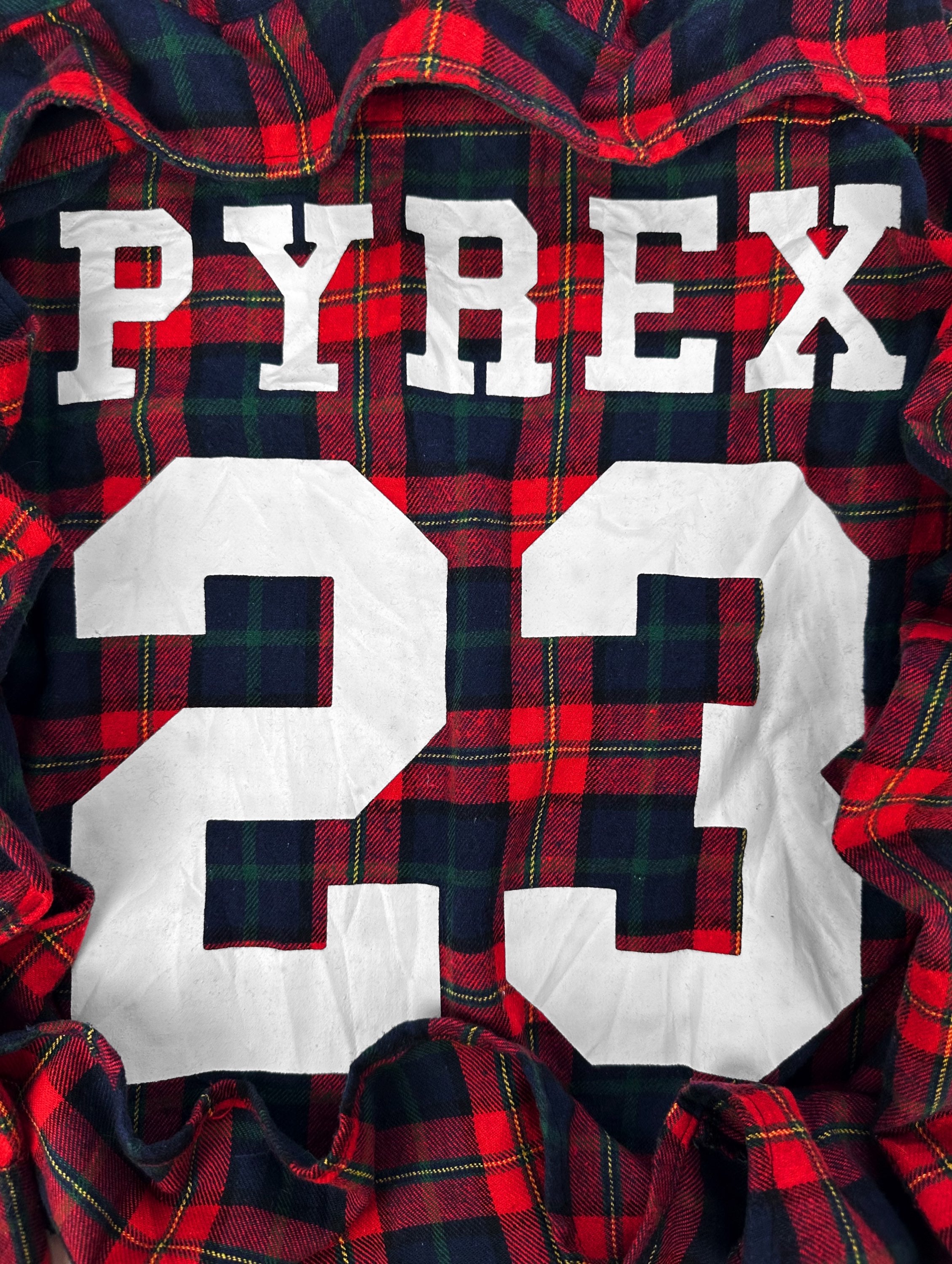 2013 Pyrex Vision by Virgil Abloh ‘23’ Red Checkered Long Sleeve Flannel