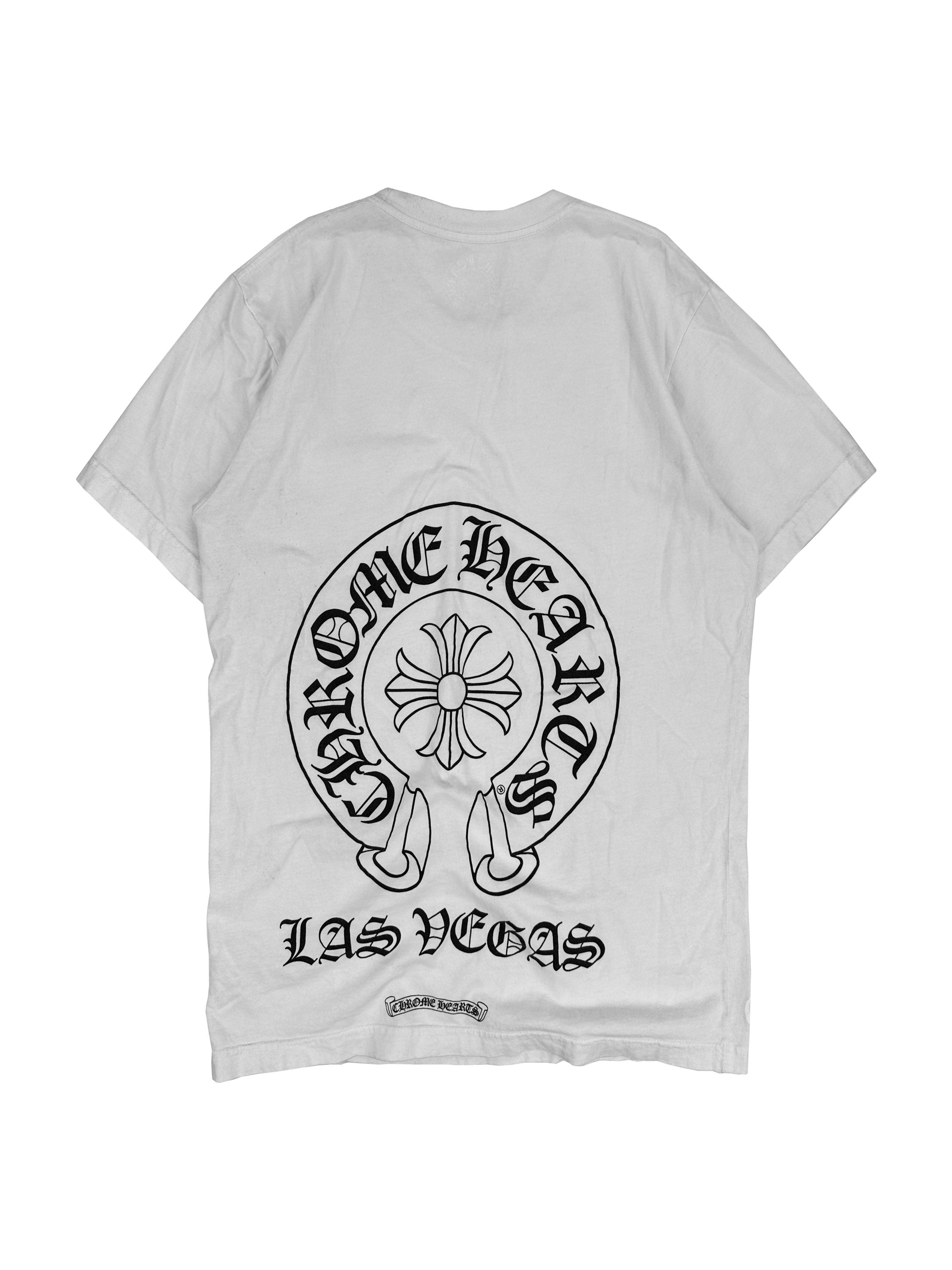 Chrome Hearts Fleur Motif White Graphic T-Shirt