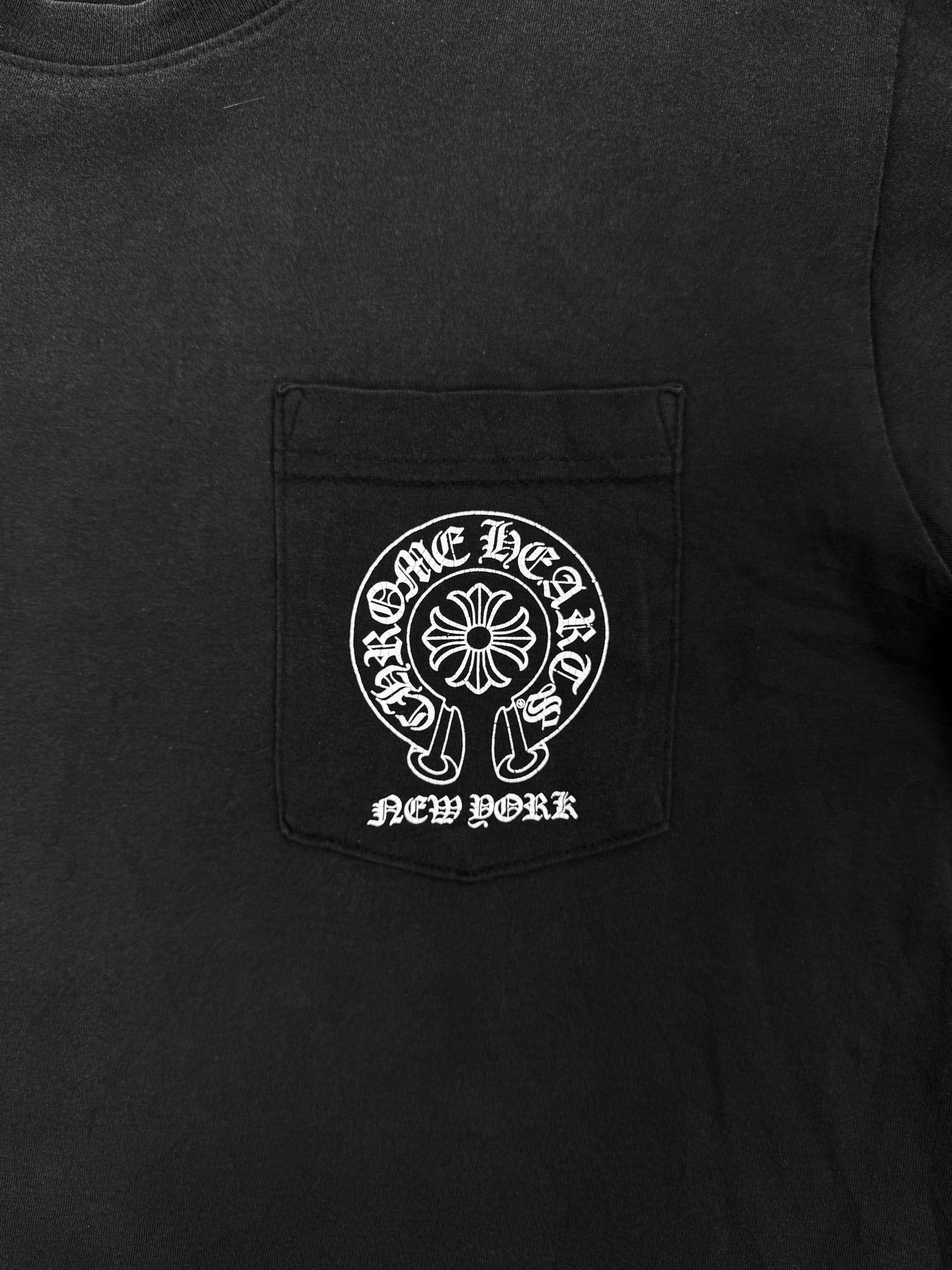 Chrome Hearts New York Exclusive Horse Shoe Logo Faded T-Shirt