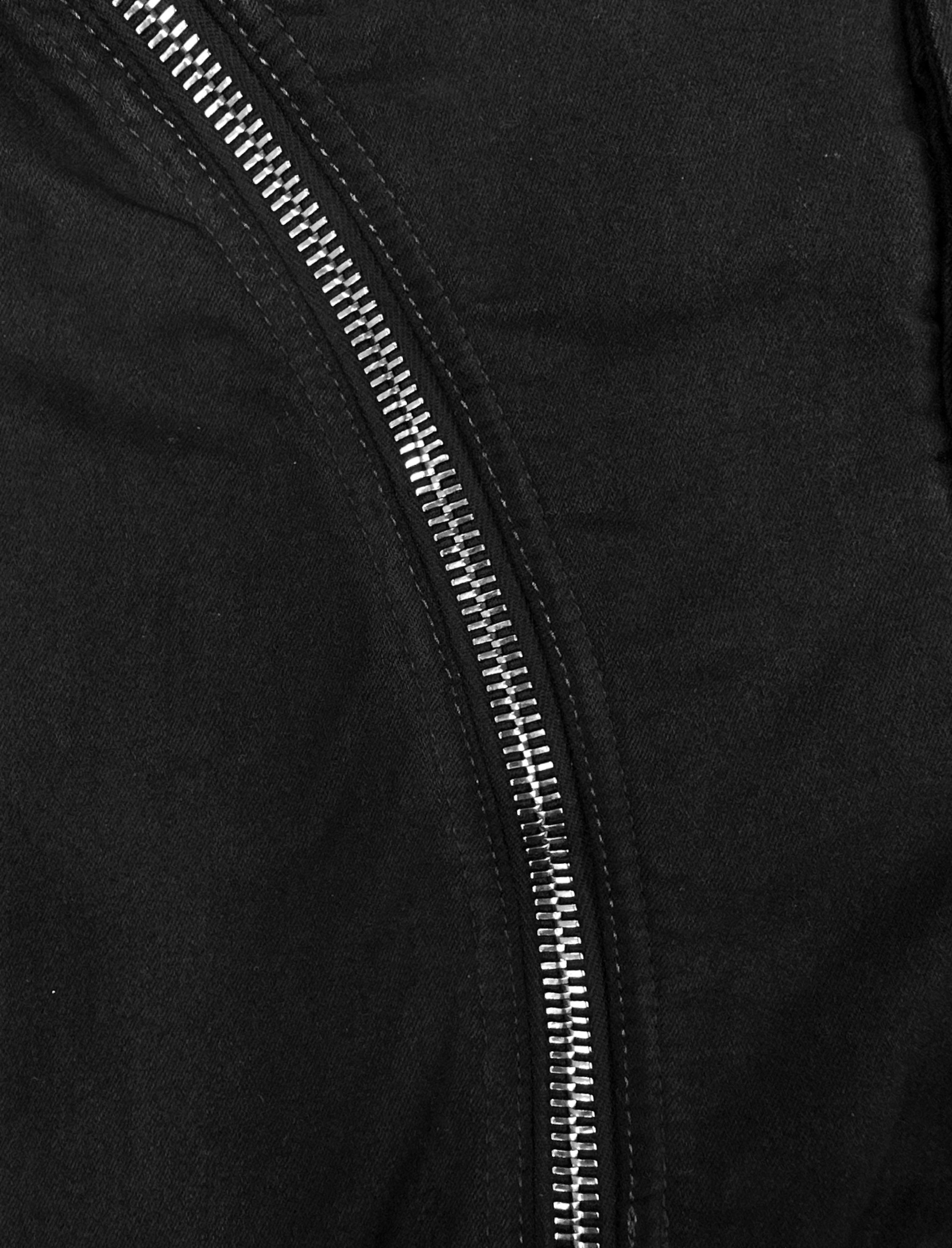 Rick Owens ‘Aircut’ Zippered Black Cuffed Denim Joggers