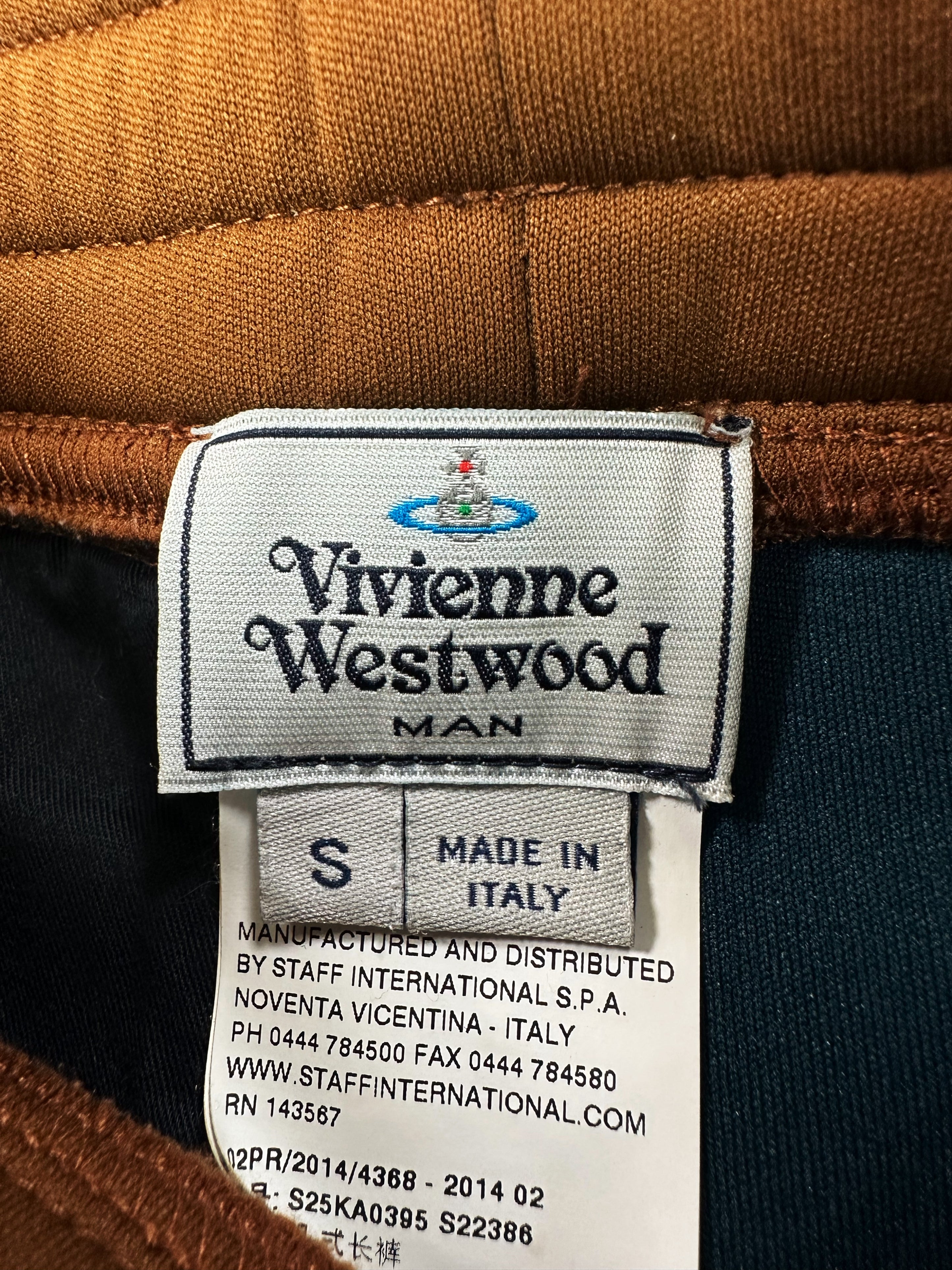Vivienne Westwood Embroidered Orb Light Brown Shorts