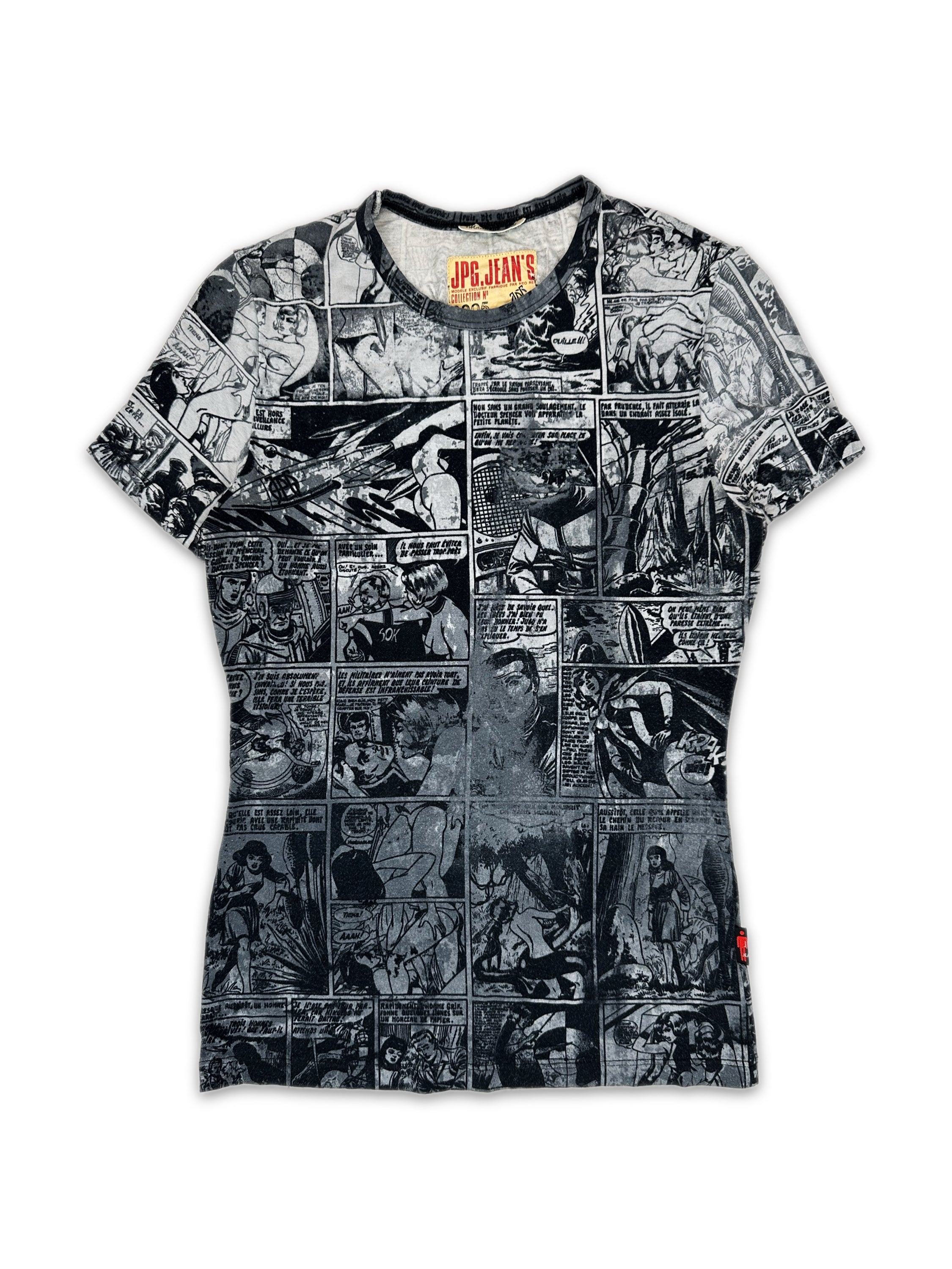SS95 Jean Paul Gaultier ‘Comic’ Full Print Skin Fitting T-Shirt
