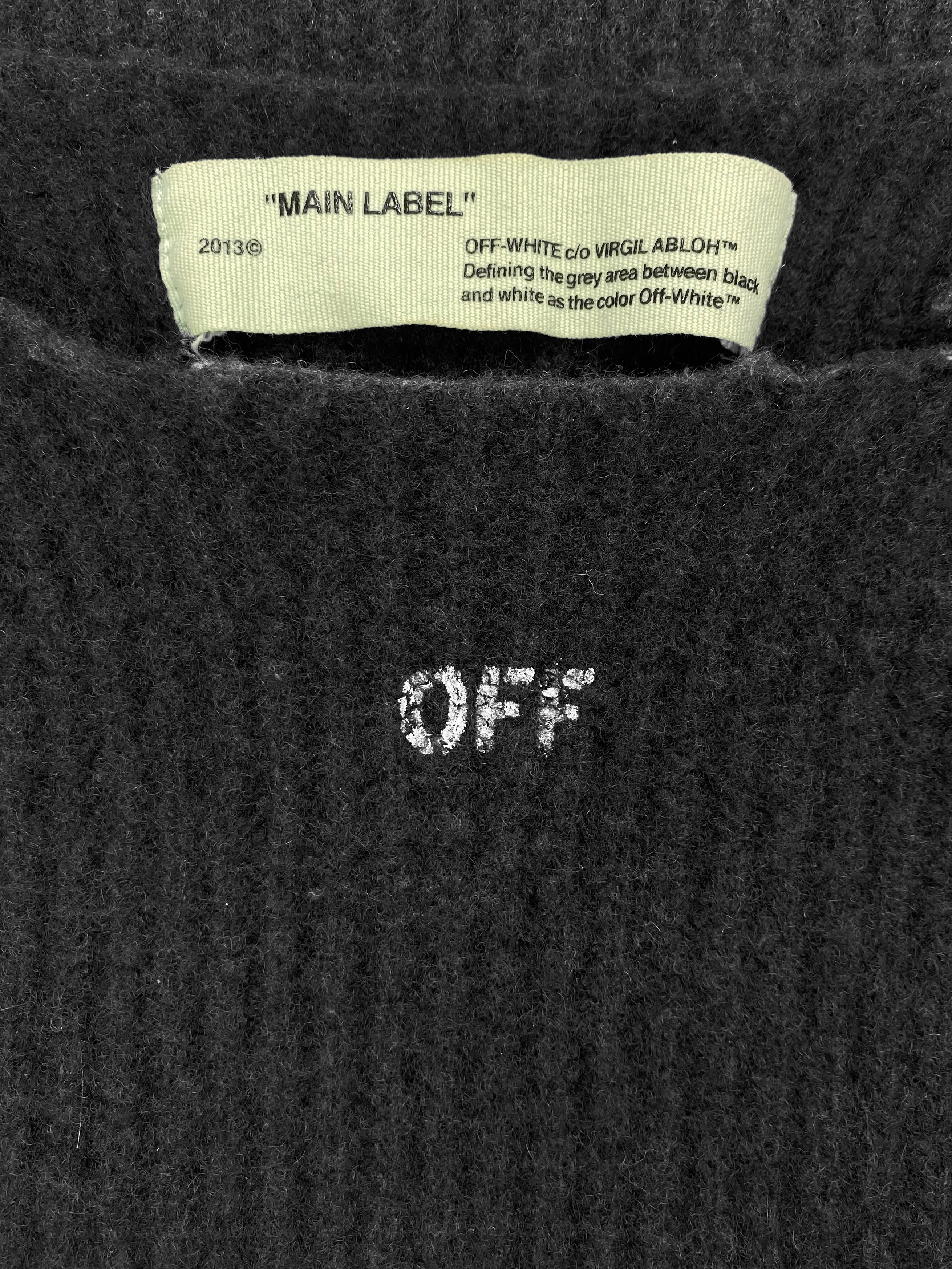 2013 Off-White Heavyweight Cargo Pocket Knitted Sweater