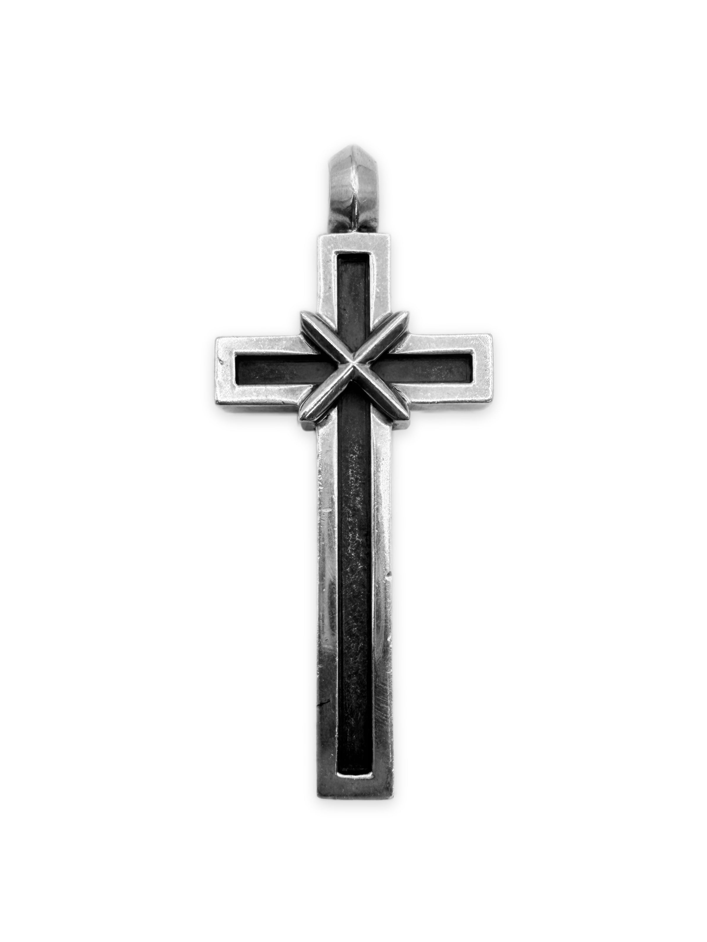 Chrome Hearts x Mapplethorpe .925 Silver Small Cross Pendant