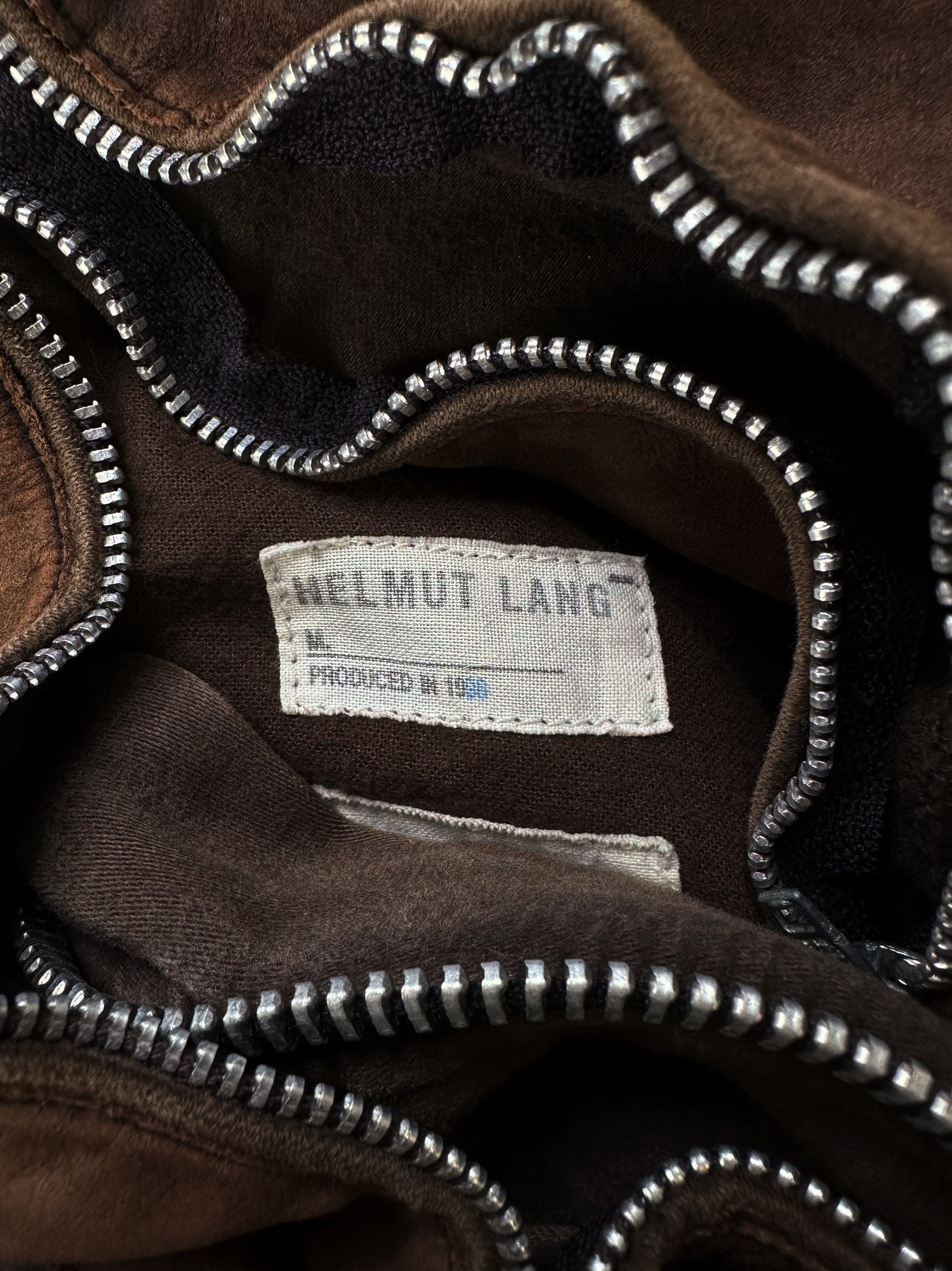 AW99 Helmut Lang ‘Astro’ Brown Moleskin Biker Pants