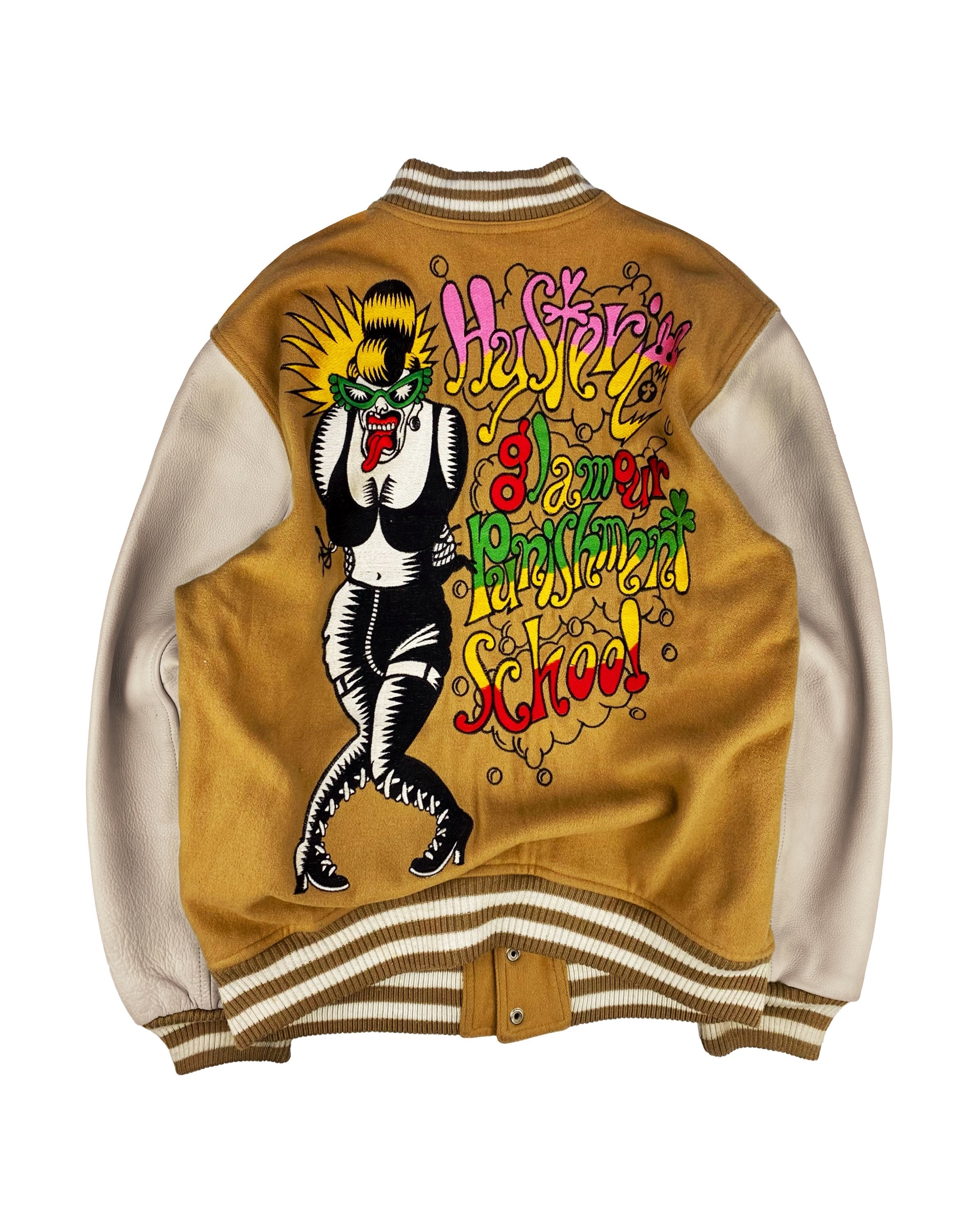 90s Hysteric Glamour ‘Pothead Punishment’ Ecstasy Varsity Jacket