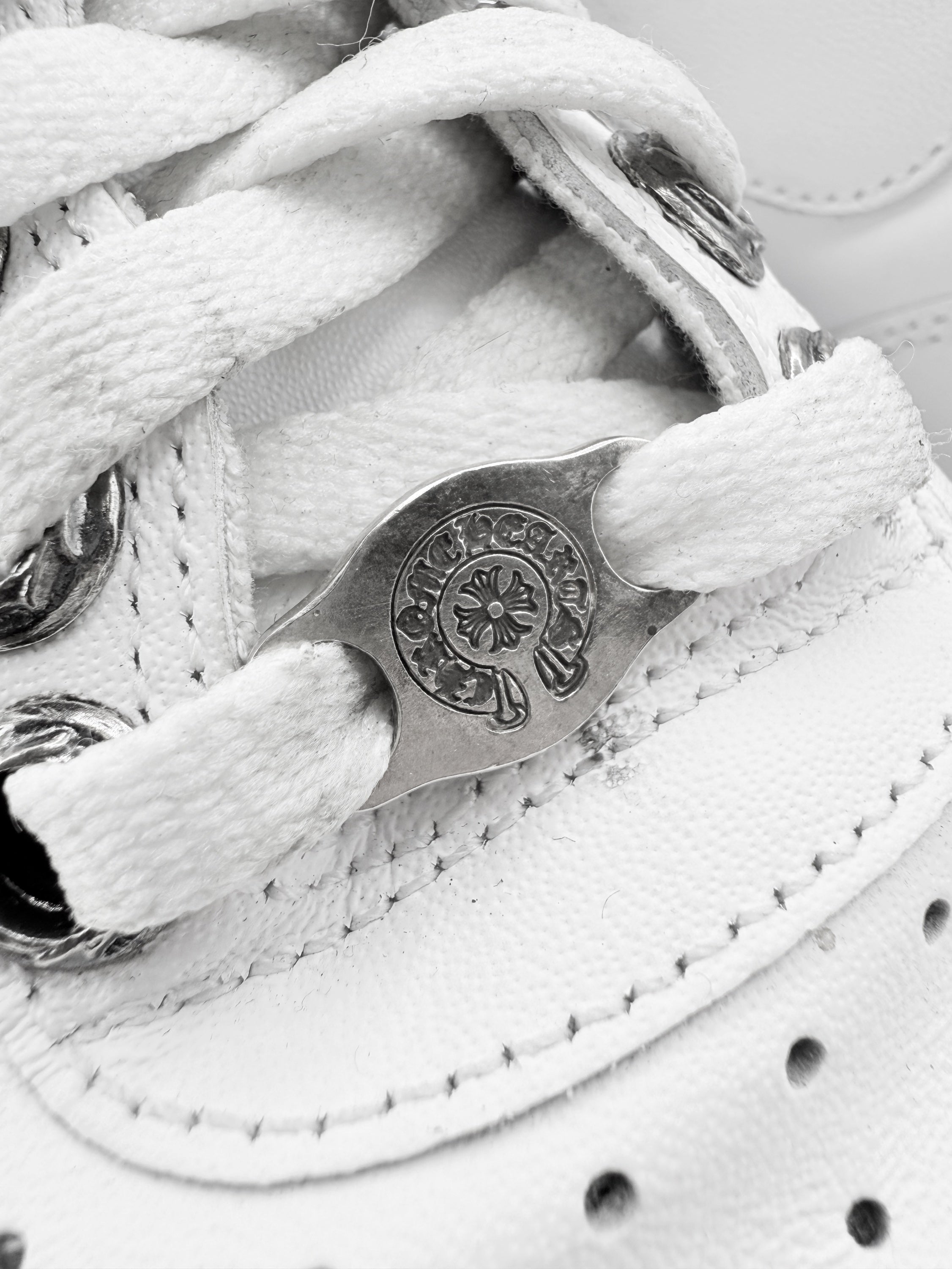 Chrome Hearts x Nike ‘Air Force 1’ .925 Silver Dagger Sneakers