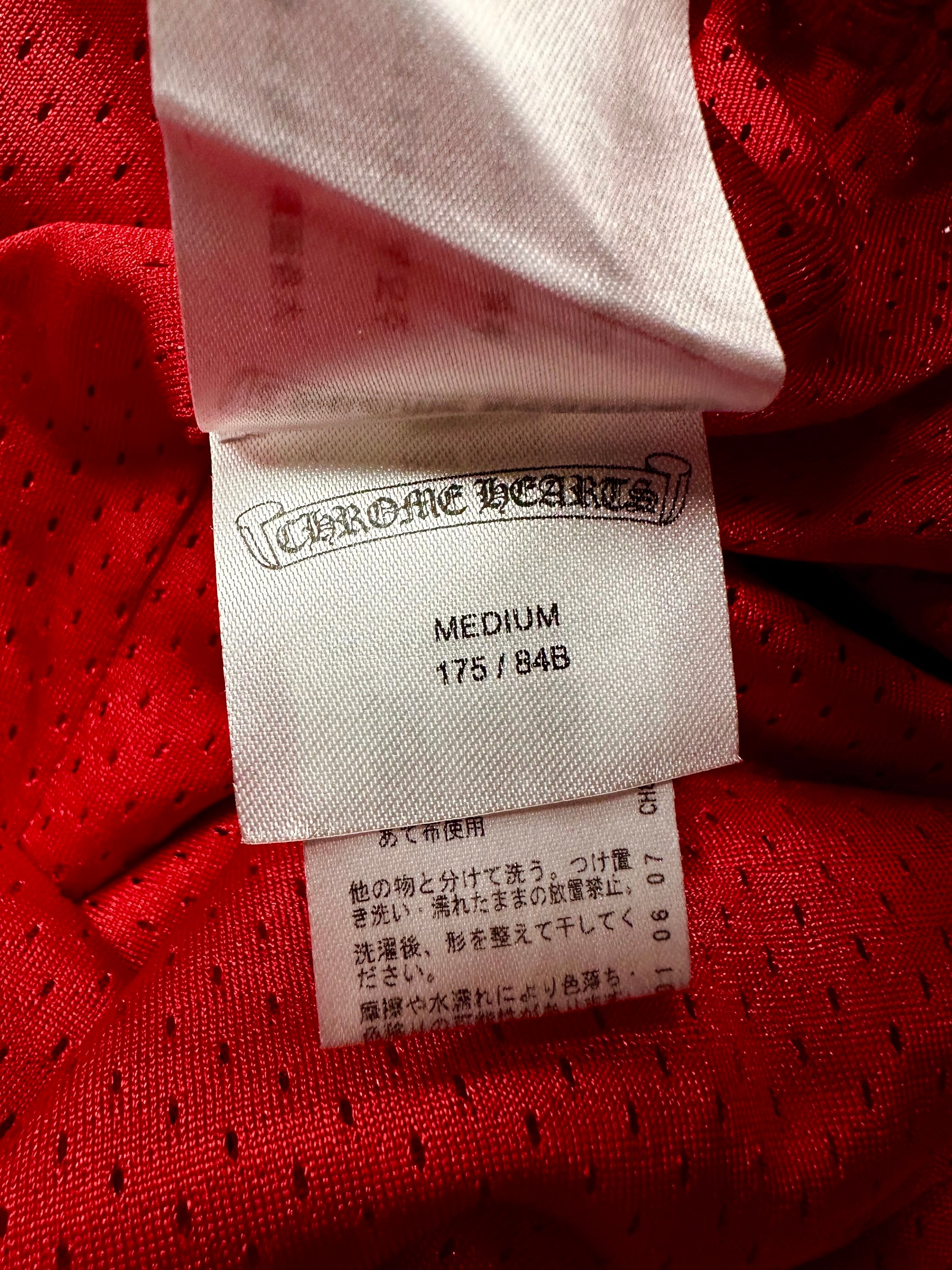 Chrome Hearts x Matty Boy ‘99 Team’ Red Logo Mesh Shorts