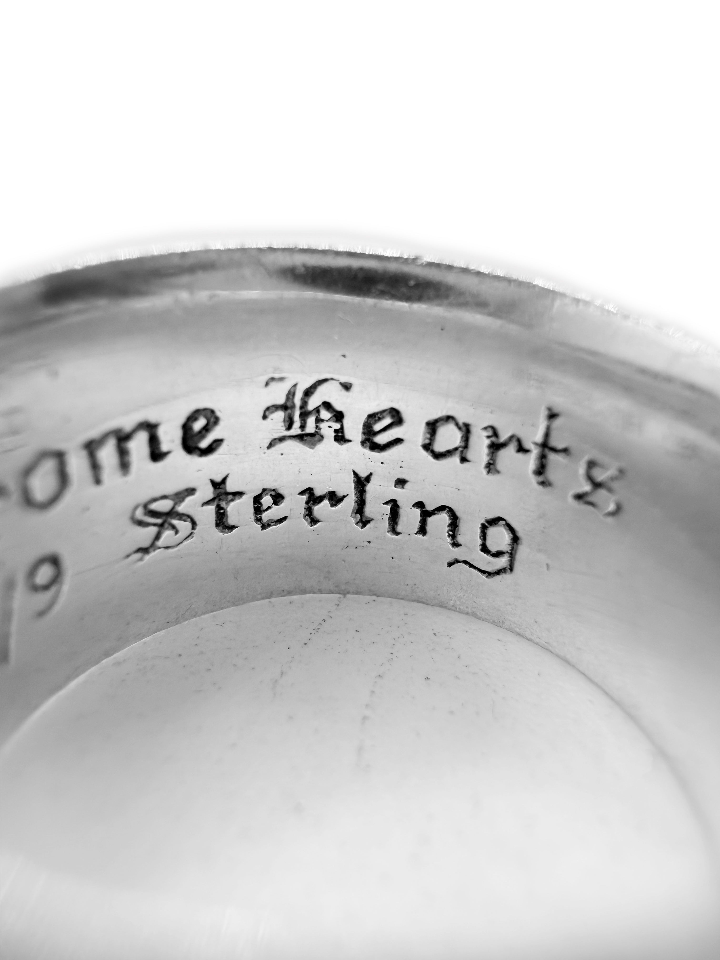 Chrome Hearts Factory Diamond Set Pavé .925 Silver Dagger Ring