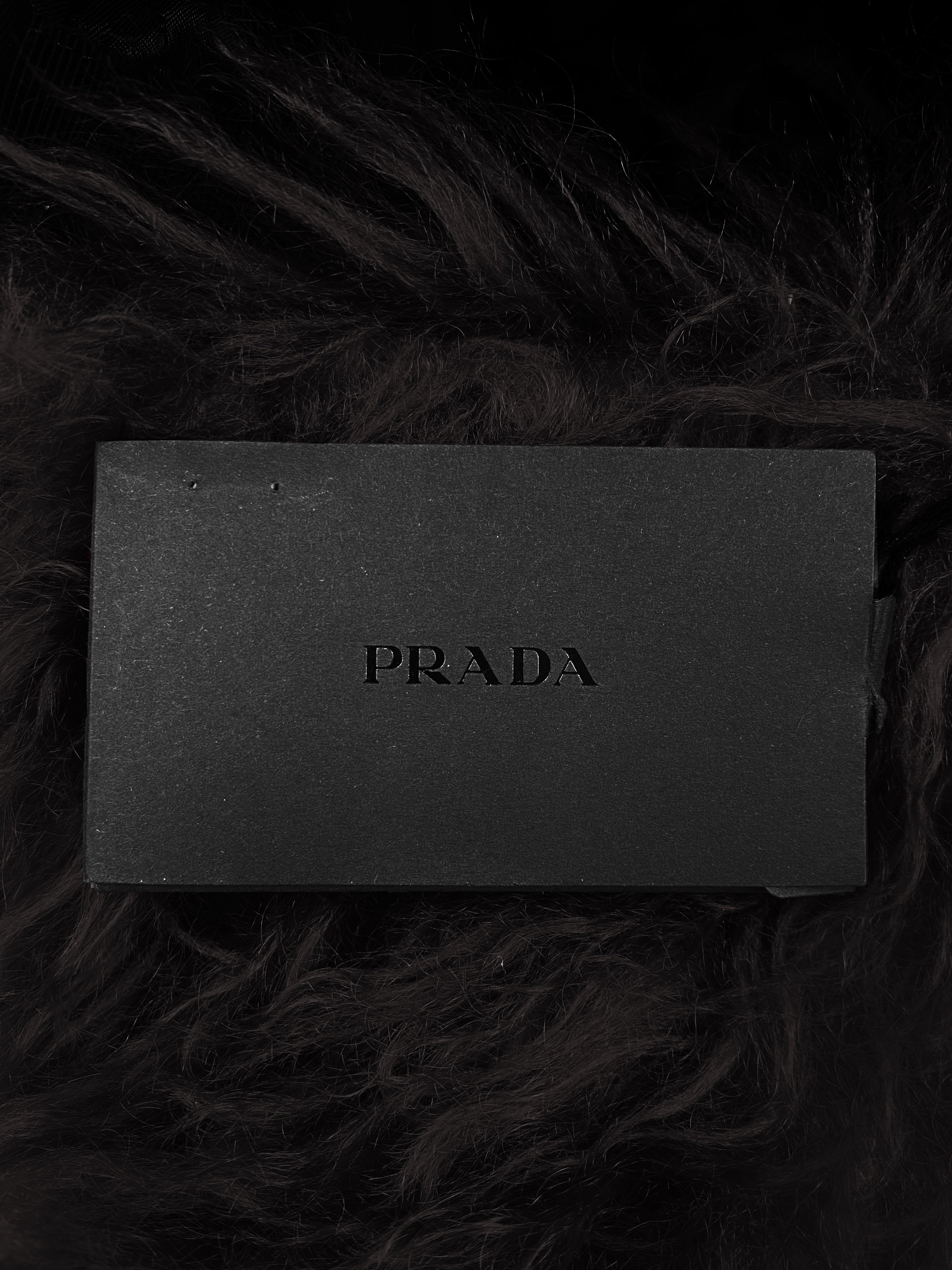 FW19 Prada Faux Fur Urshanka Nylon Trapper Hat