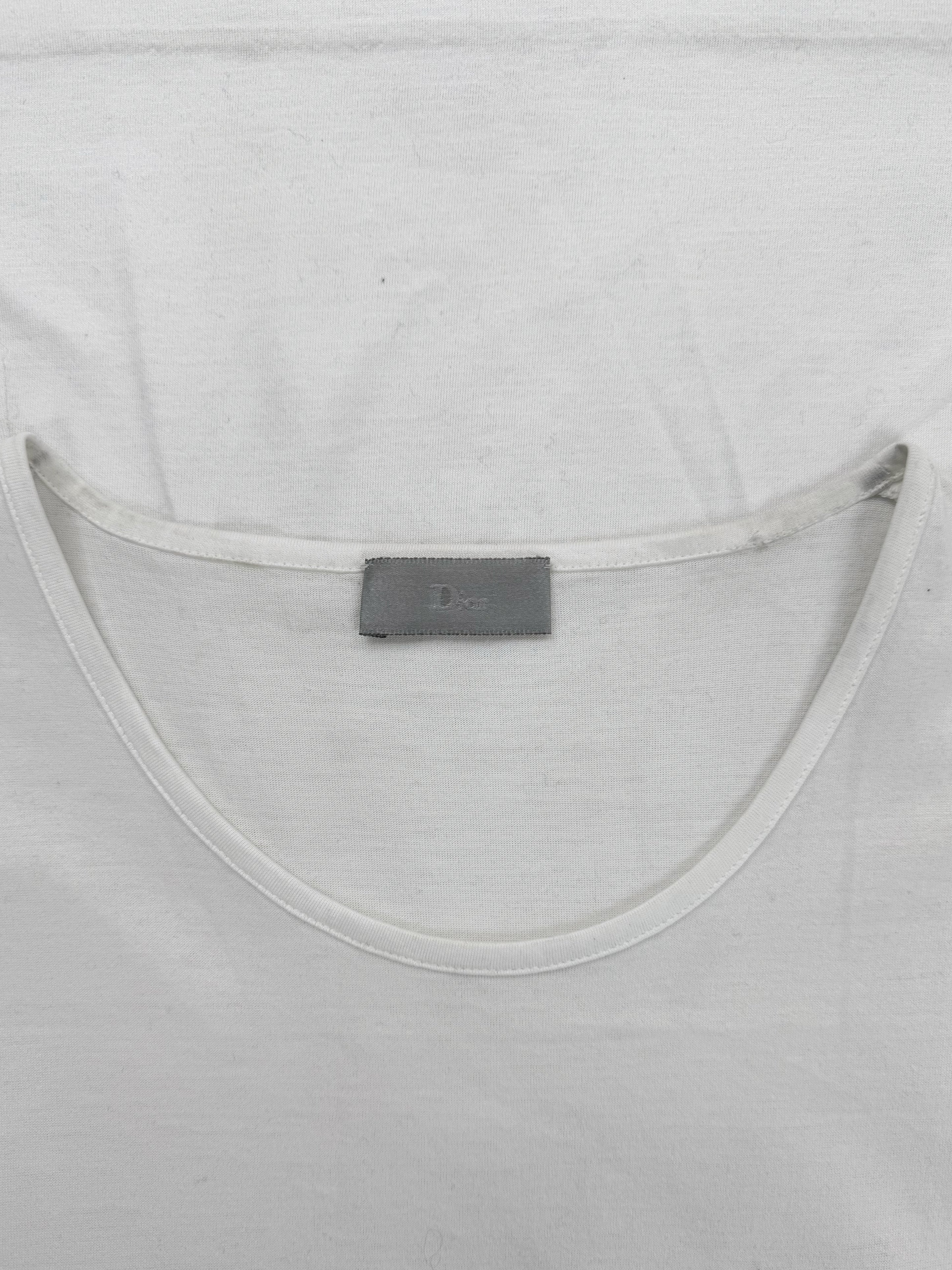 SS02 Dior Homme ‘Blood Wound’ Hedi Slimane Boys Don’t Cry White Beaded Tank Top