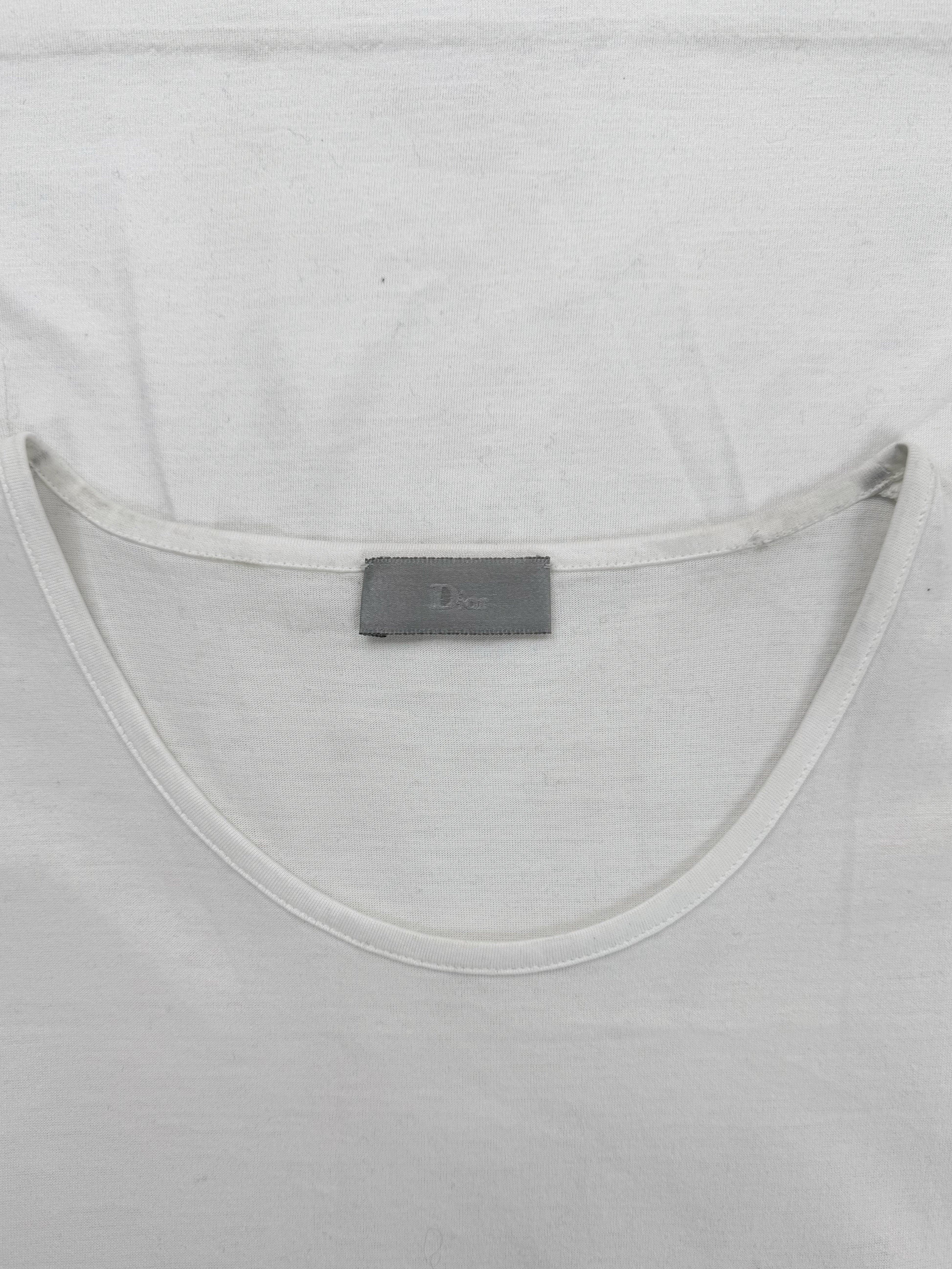 SS02 Dior Homme ‘Blood Wound’ Hedi Slimane Boys Don’t Cry White Beaded Tank Top