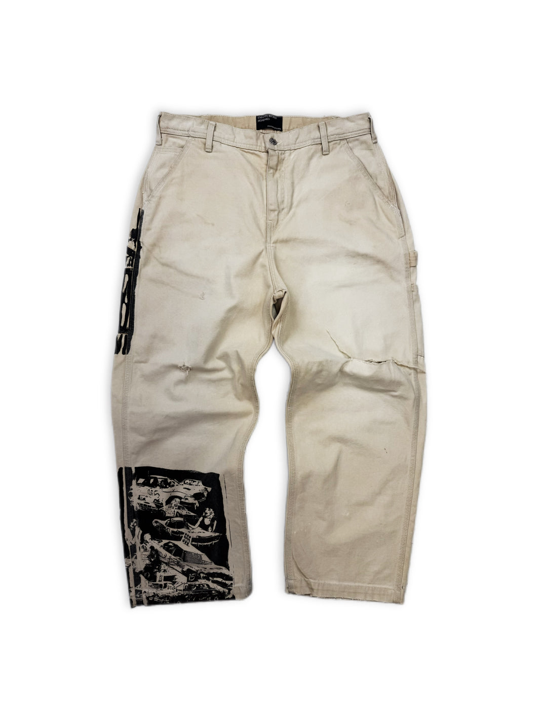 SS23 Enfants Riches Deprimes ‘Car Crash’ Distressed Carpenter Jeans