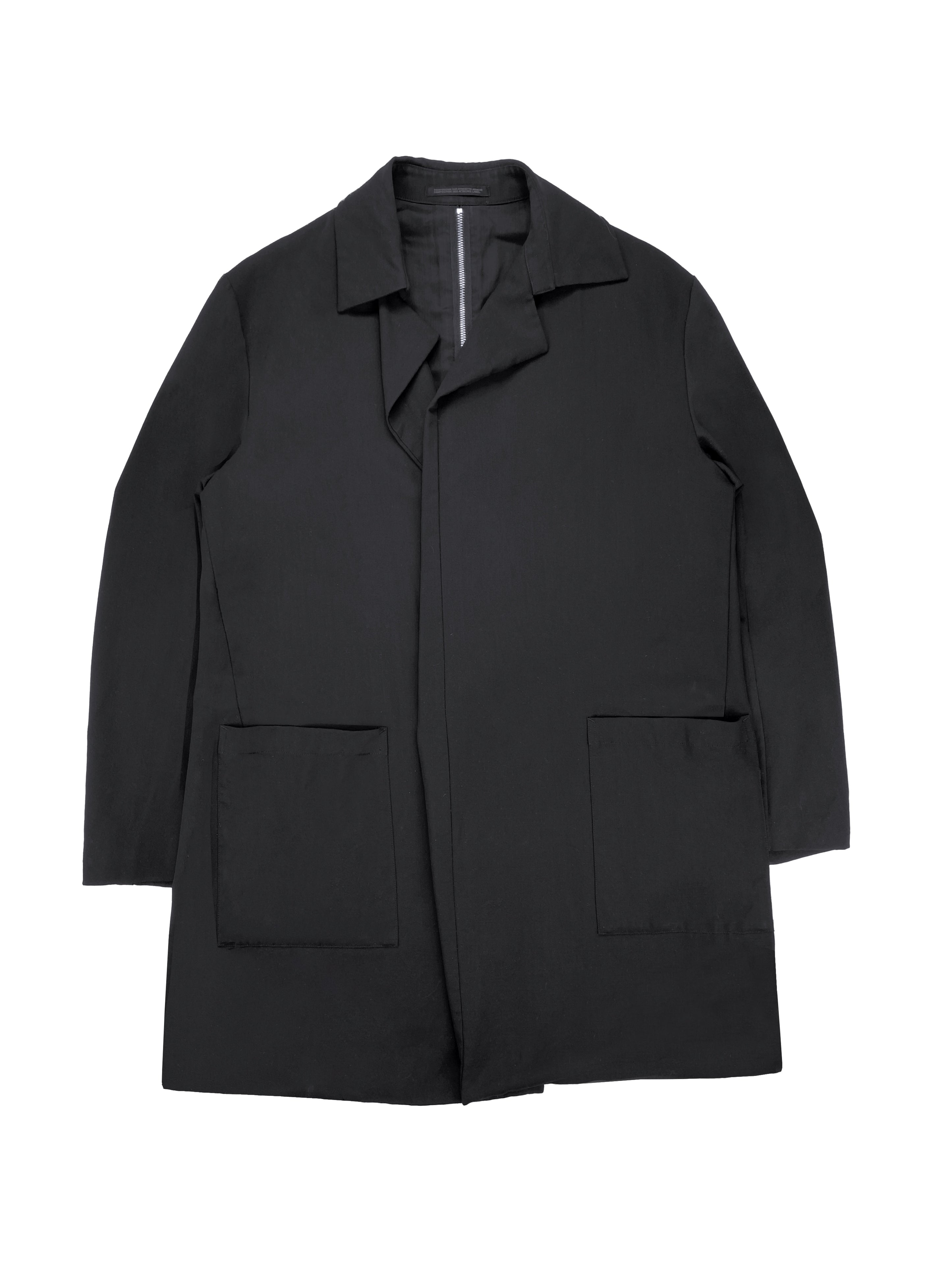 SS99 Yohji Yamamoto Back Zip Collared Trench Coat