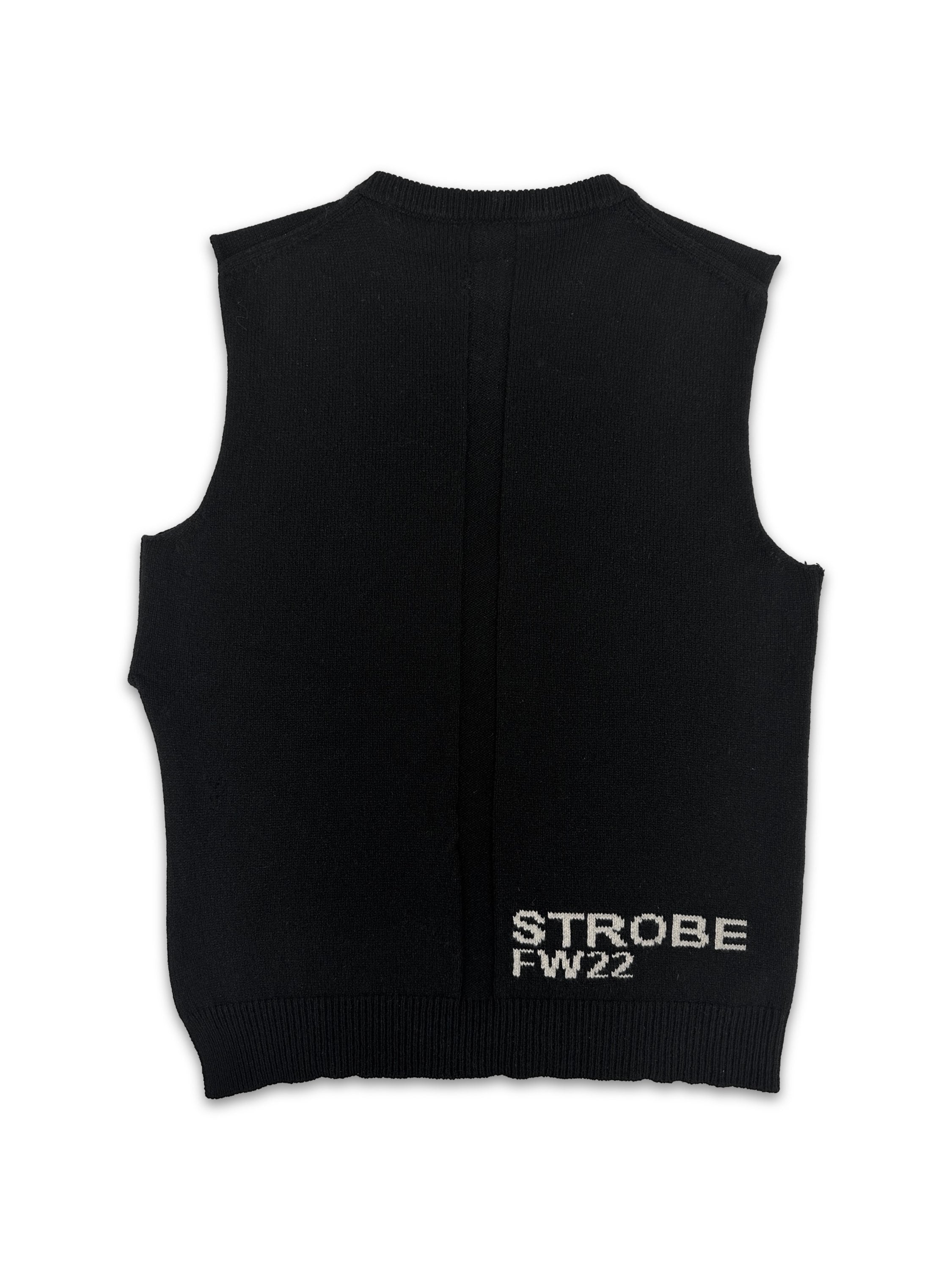 AW22 Rick Owens ‘Urinal’ Rotten Crew Knitted Slogan Tank-top