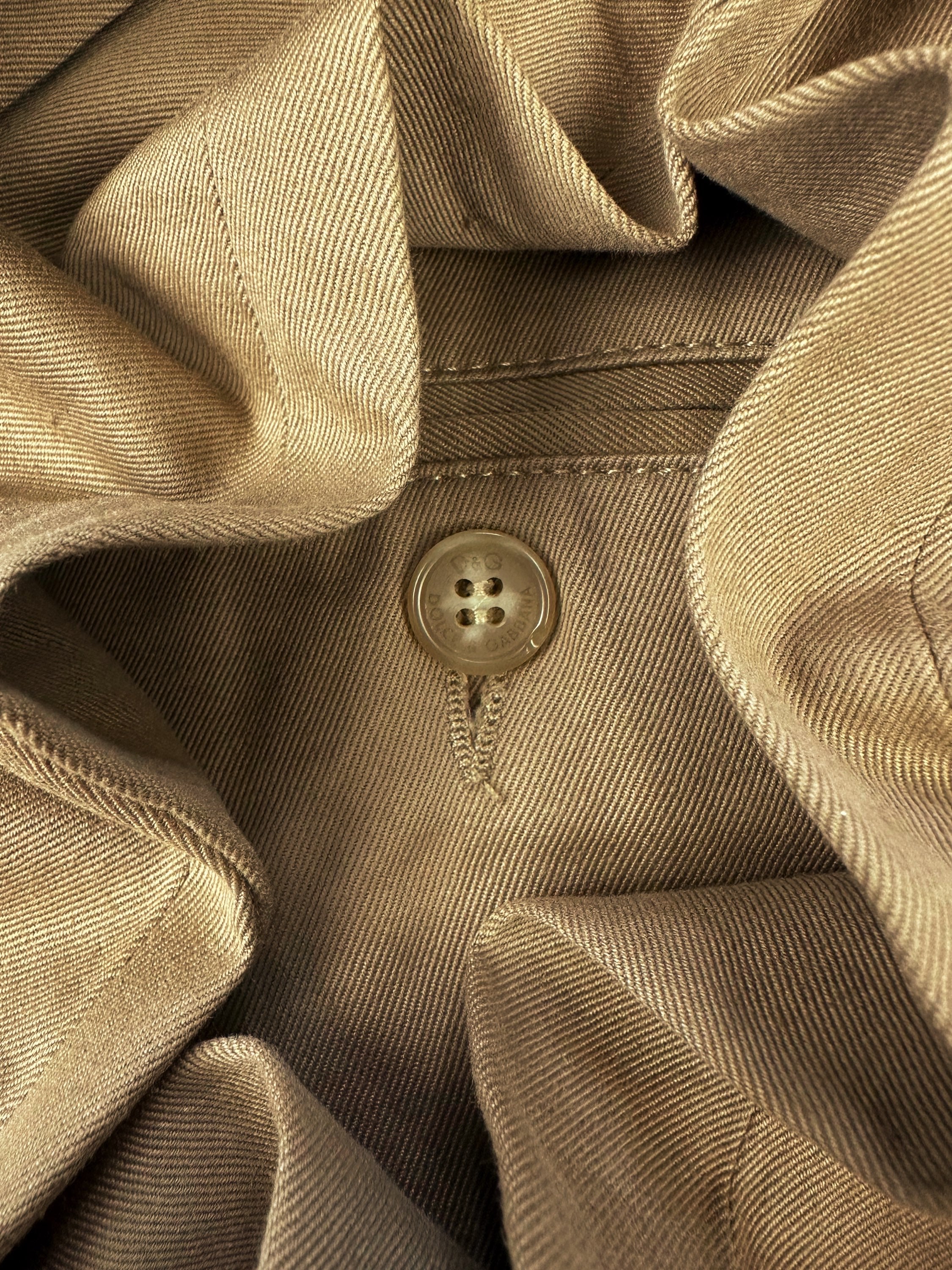 00s Dolce &amp; Gabbana Wide Leg Tan Trousers