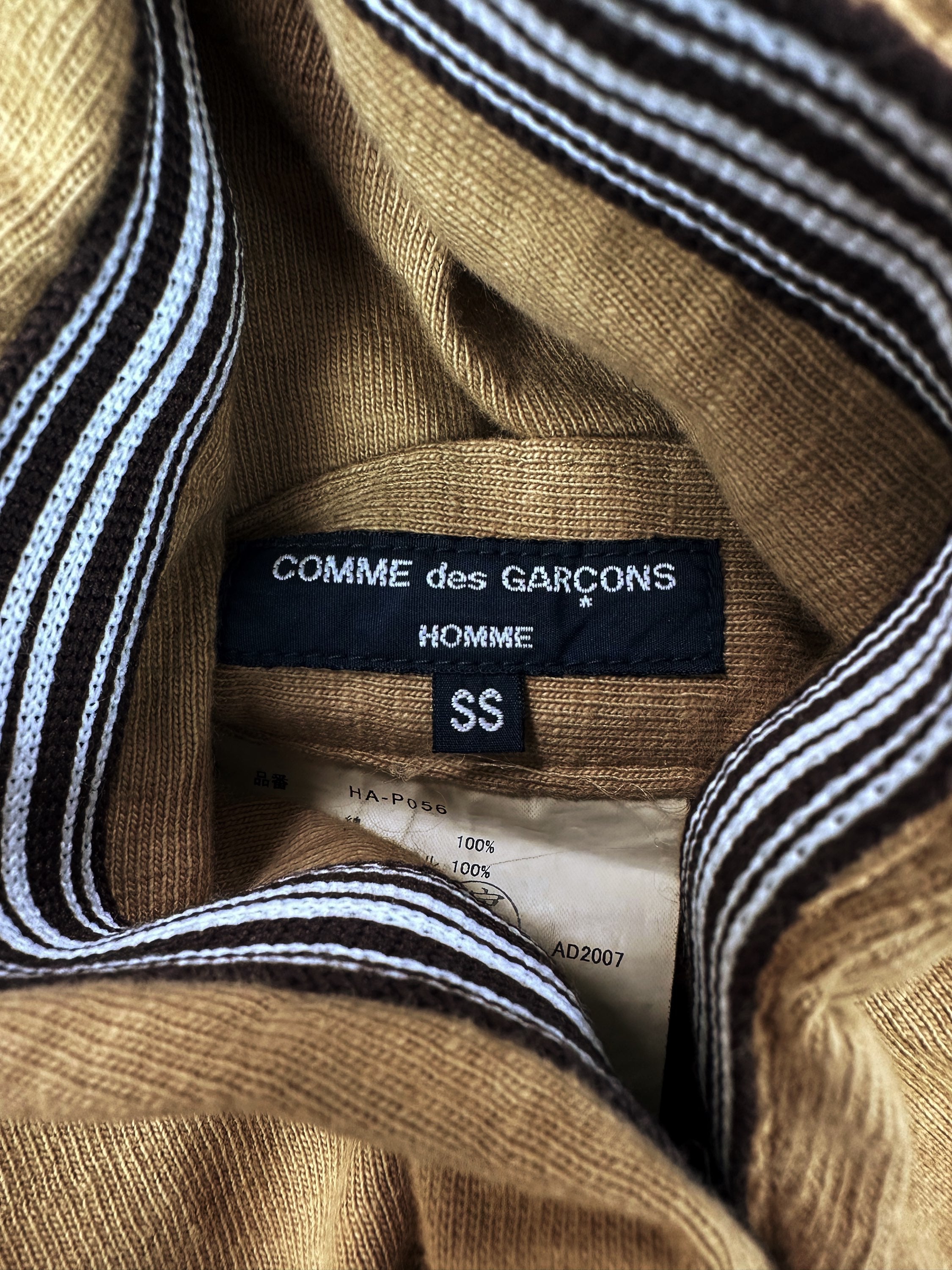 00s Comme des Garçons Homme ‘Striped’ Beige Denim