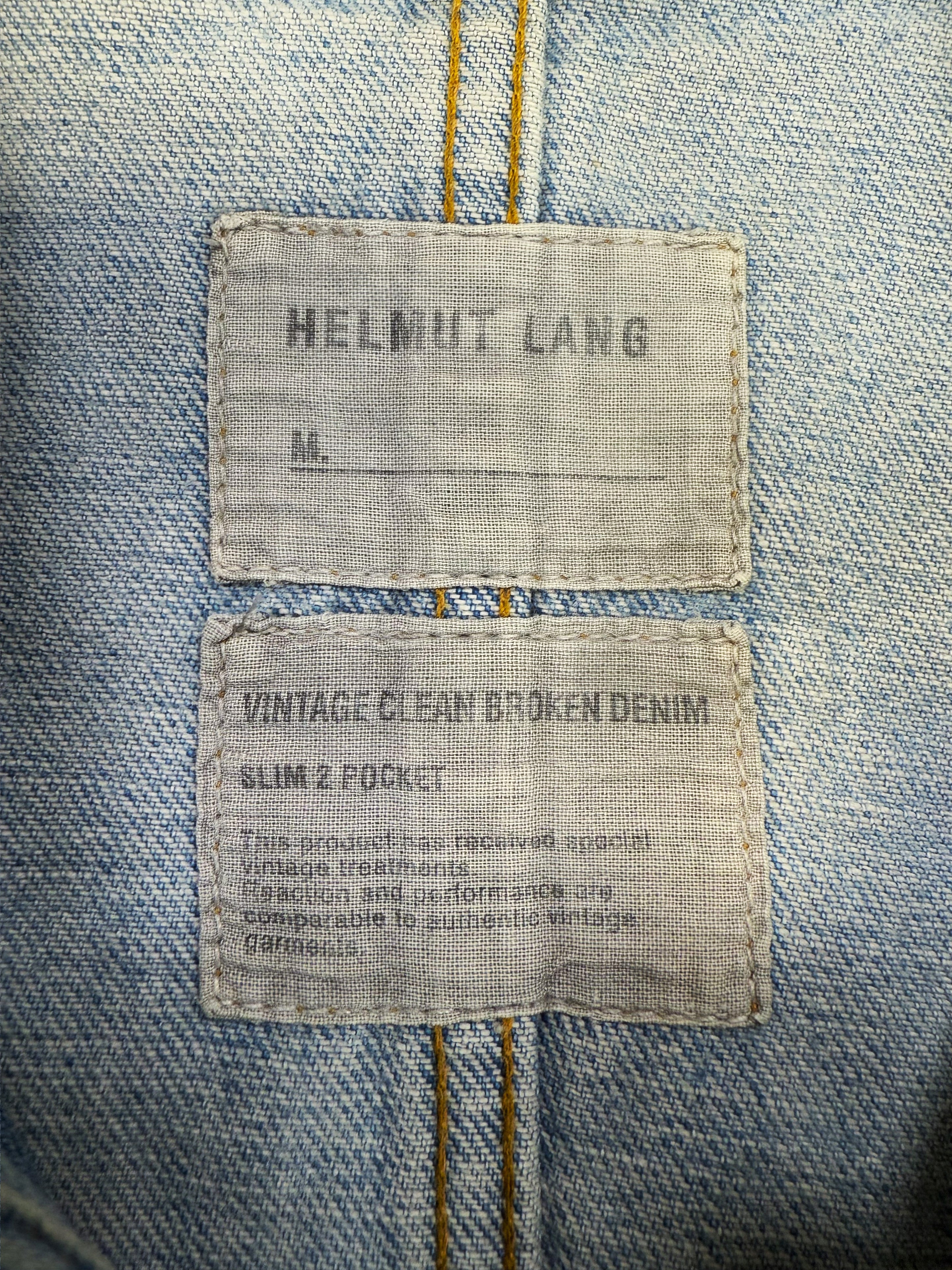 SS04 Helmut Lang Hand Painted ‘Finger Lakes’ Denim Jacket