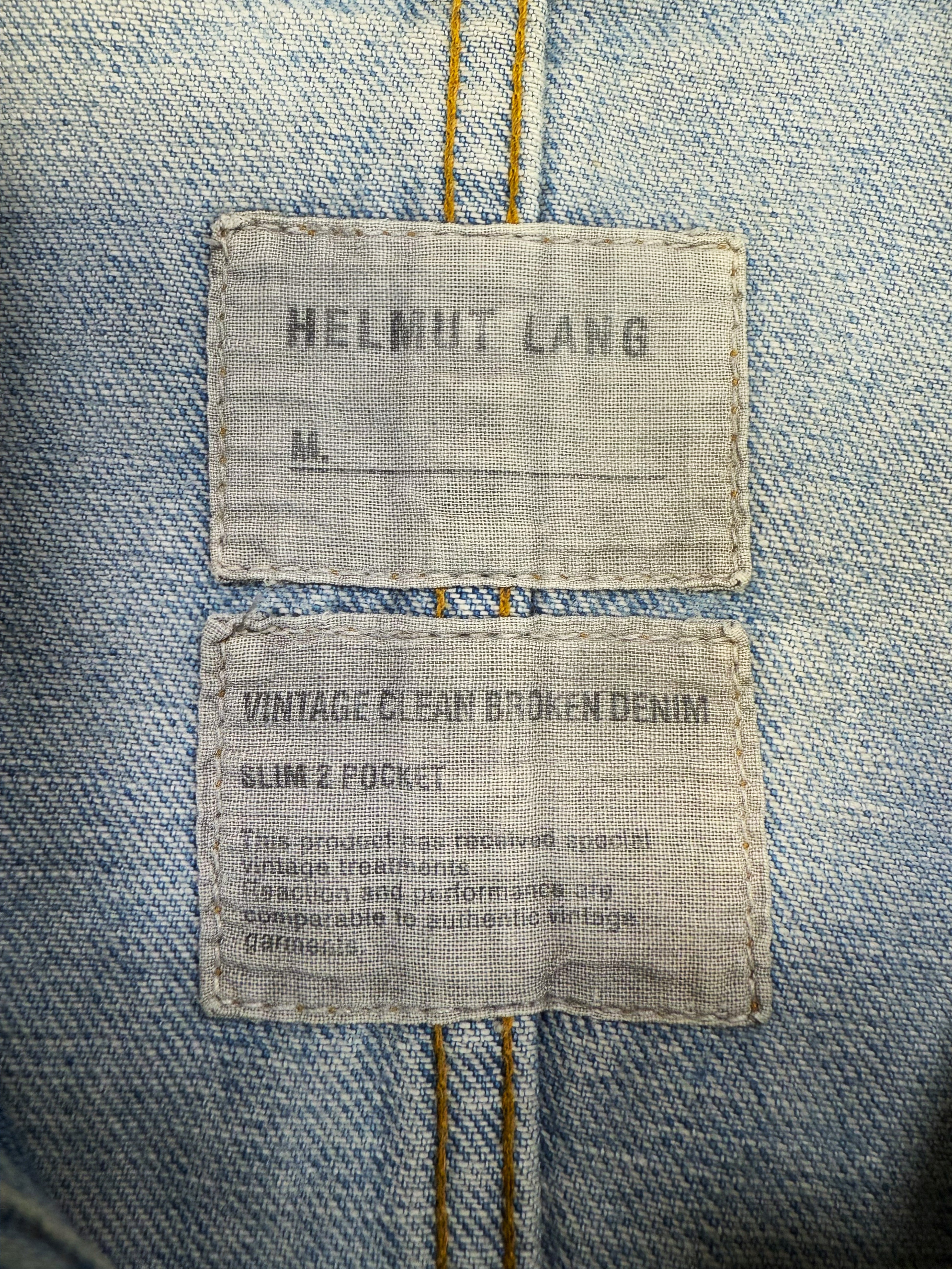 SS04 Helmut Lang Hand Painted ‘Finger Lakes’ Denim Jacket