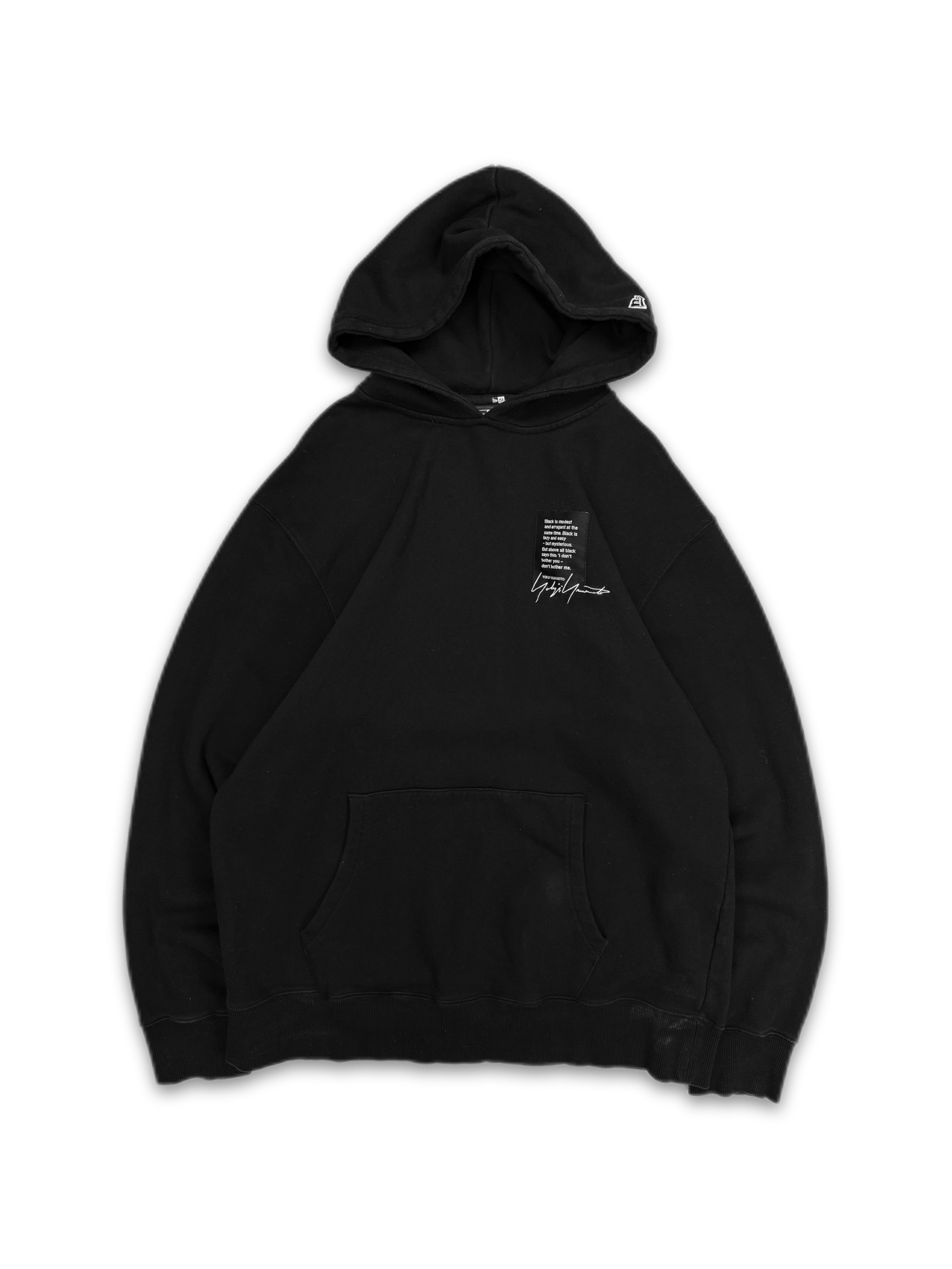 Yohji Yamamoto x New Era Black Patchwork Hoodie