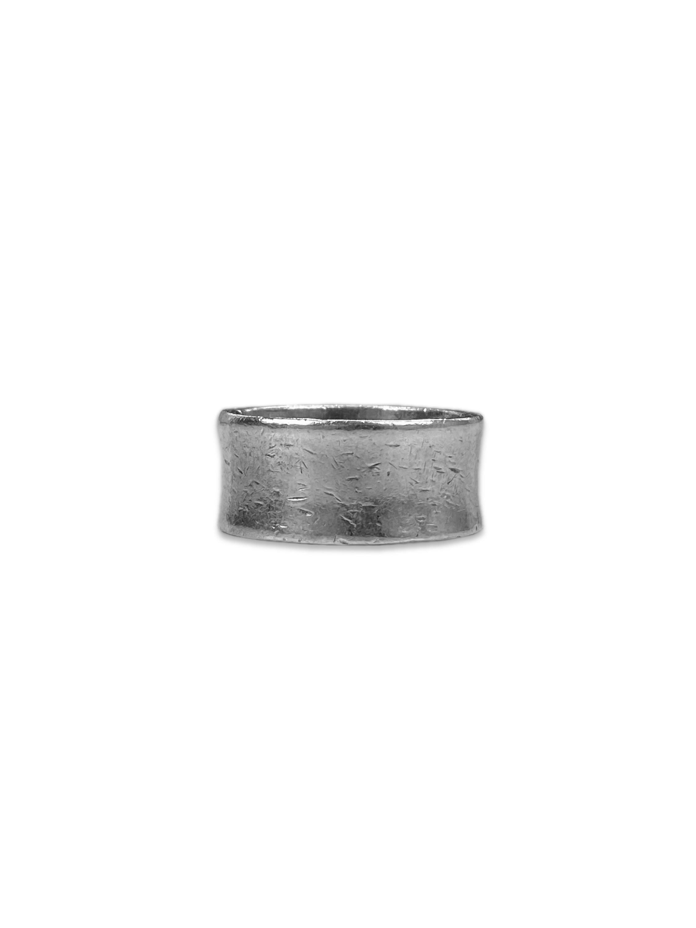 Jean Paul Gaultier Etched Cursive Logo .925 Silver Ring
