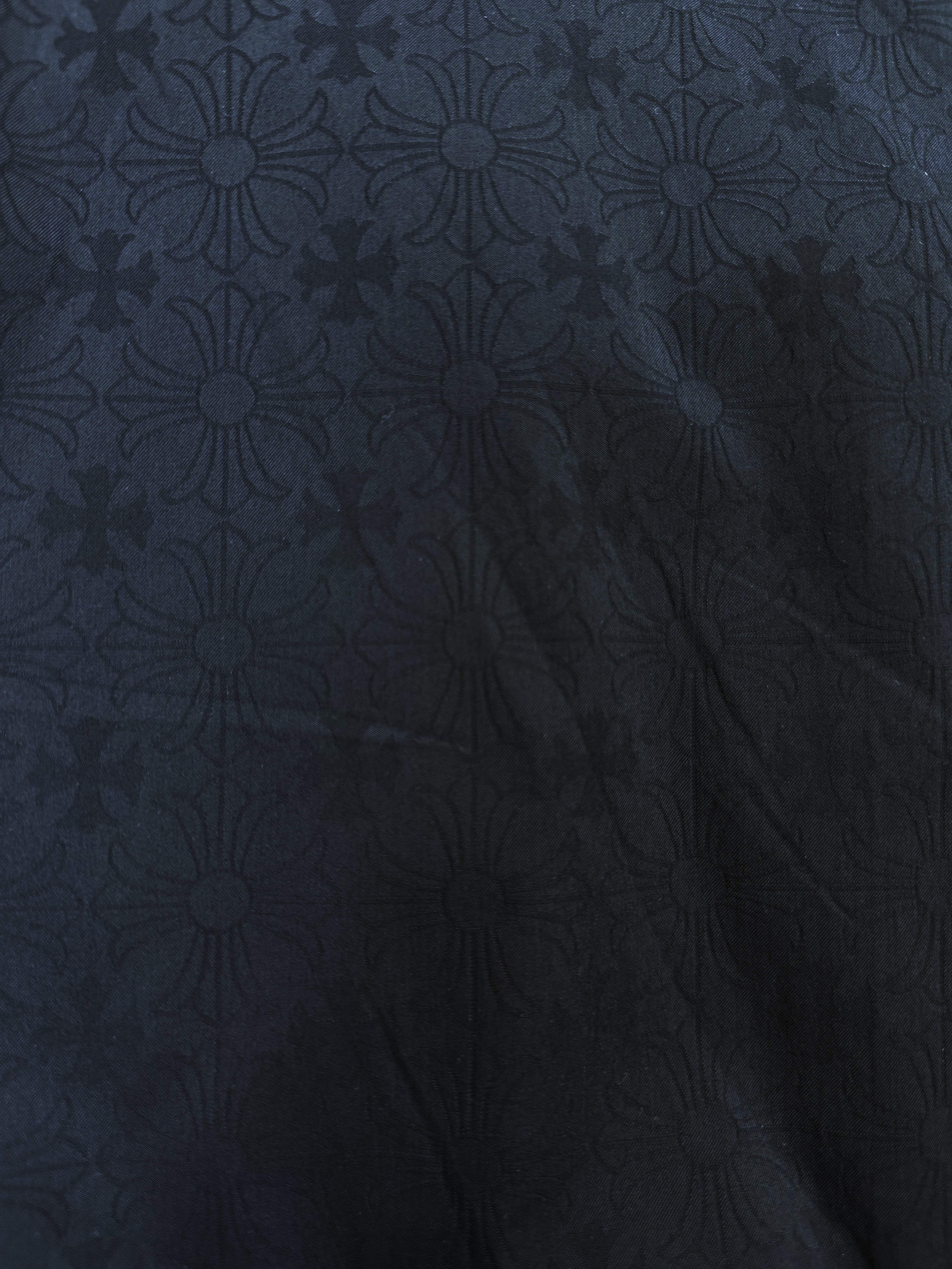 Chrome Hearts Reversible Monogram Blue/Grey Nylon Bomber Jacket
